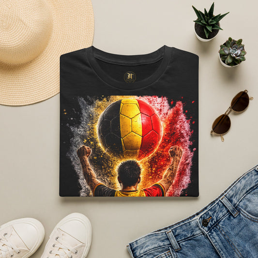 Belgien Fußball Fan T-Shirt | Belgien Supporter Shirt | Belgium Fan Design | Fußball Fanartikel | Geschenk für Belgien Fans