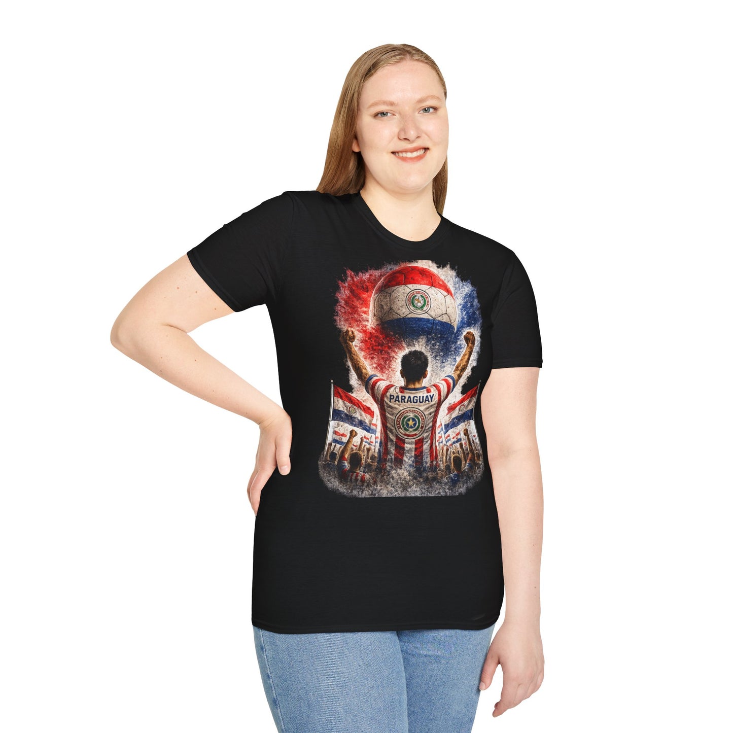 Paraguay Fußball Fan T-Shirt | Paraguay Supporter Shirt | Paraguay Fan Design | Fußball Fanartikel | Geschenk für Paraguay Fans