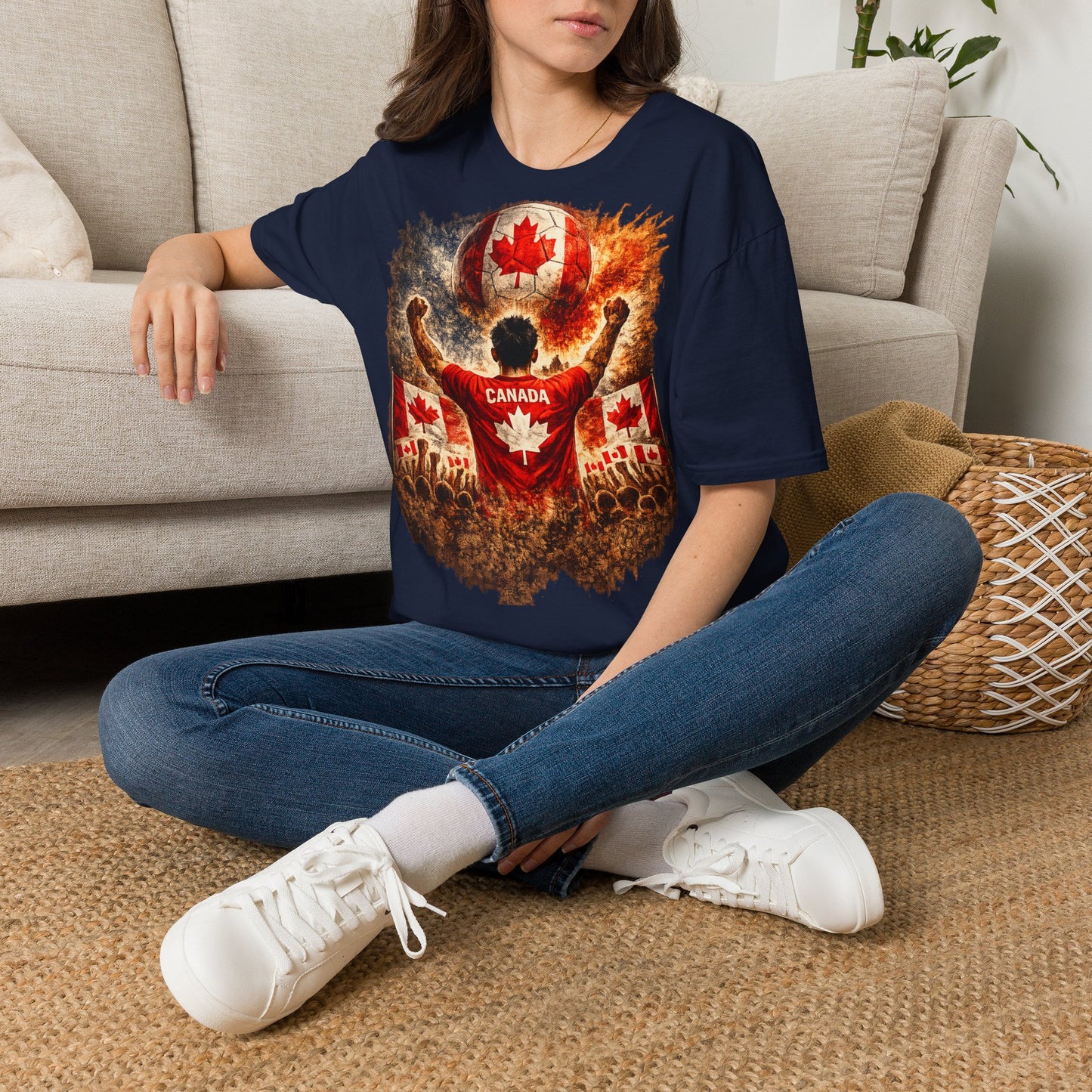 Kanada Fußball Fan T-Shirt | Kanada Supporter Shirt | Canada Fan Design | Fußball Fanartikel | Geschenk für Kanada Fans