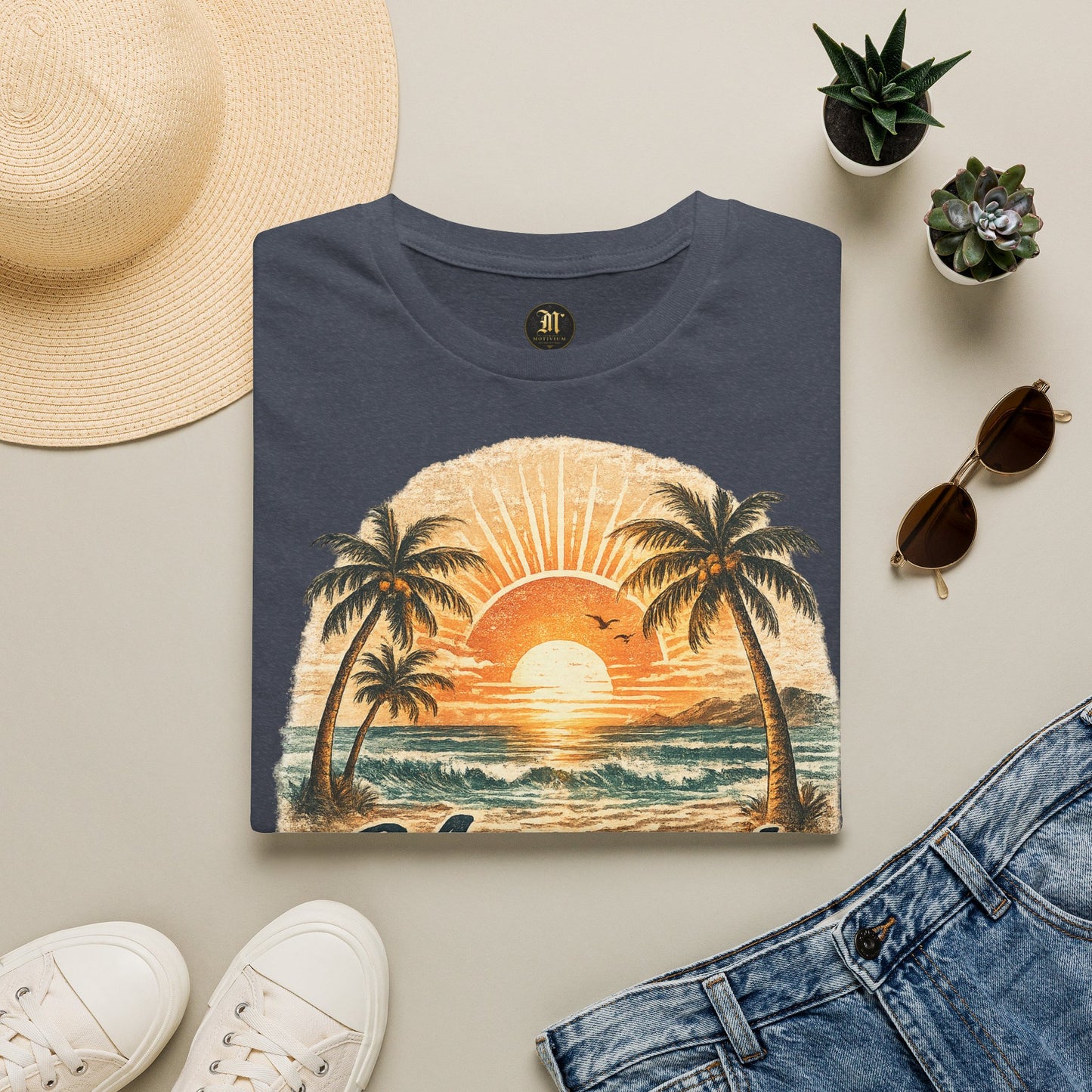 Meerzeit T-Shirt – Salz auf der Haut, Wind im Haar | Vintage Strand Shirt | Sommer Urlaub Meer Geschenk