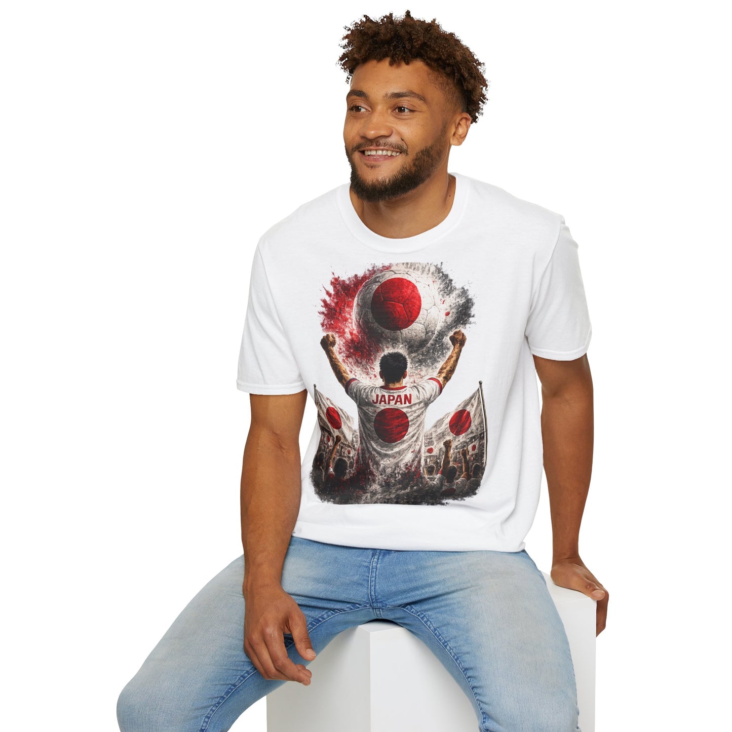 Japan Fußball Fan T-Shirt | Japan Supporter Shirt | Japan Fan Design | Fußball Fanartikel | Geschenk für Japan Fans