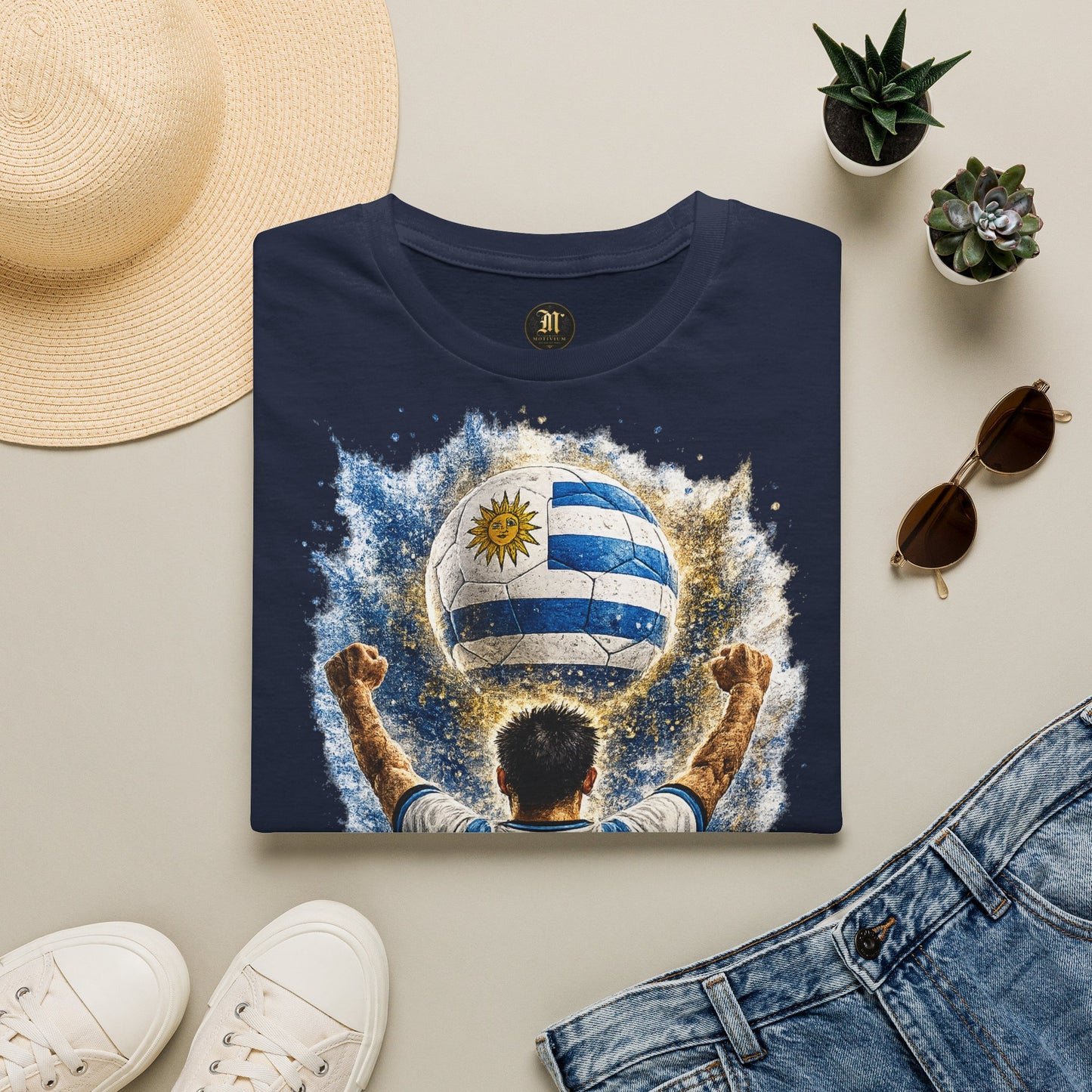 Uruguay Fußball Fan T-Shirt | Uruguay Supporter Shirt | Uruguay Fan Design | Fußball Fanartikel | Geschenk für Uruguay Fans