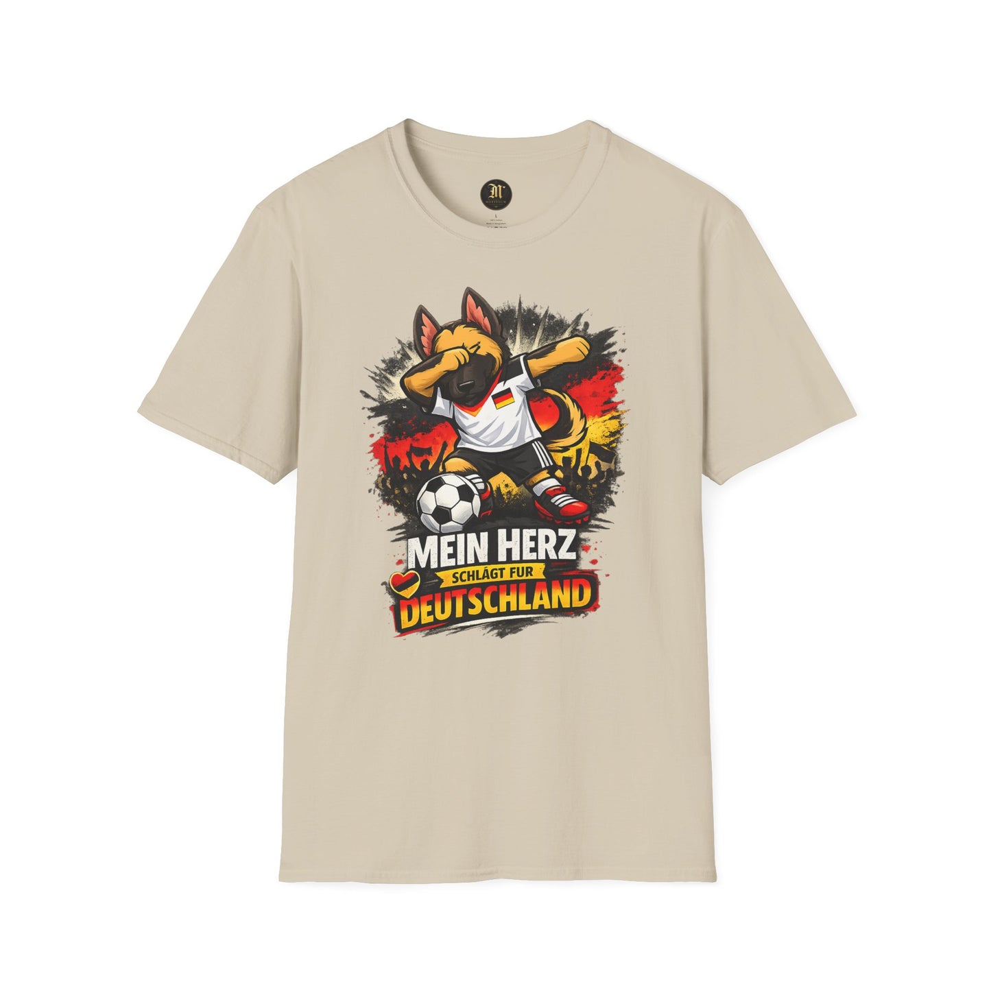 Deutschland Fußball Fan Hund T-Shirt – Schäferhund im Deutschland Trikot | Motivium