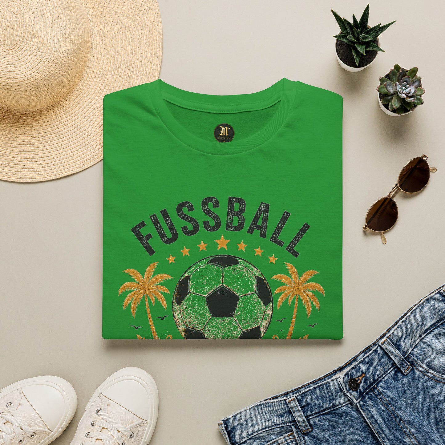 Fußball Freiheit Shirt – Vintage Fußball & Beach Lifestyle T-Shirt | Mein Leben. Mein Spiel