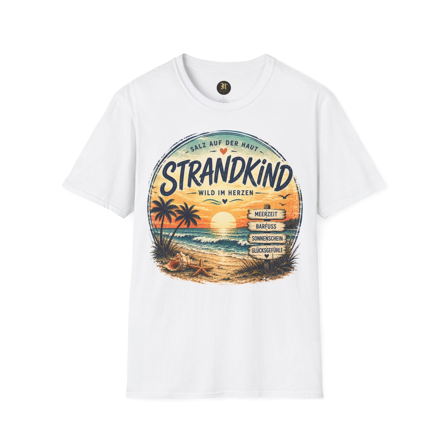 Strandkind T-Shirt – Salz auf der Haut, Wild im Herzen | Sommer & Meer Motiv