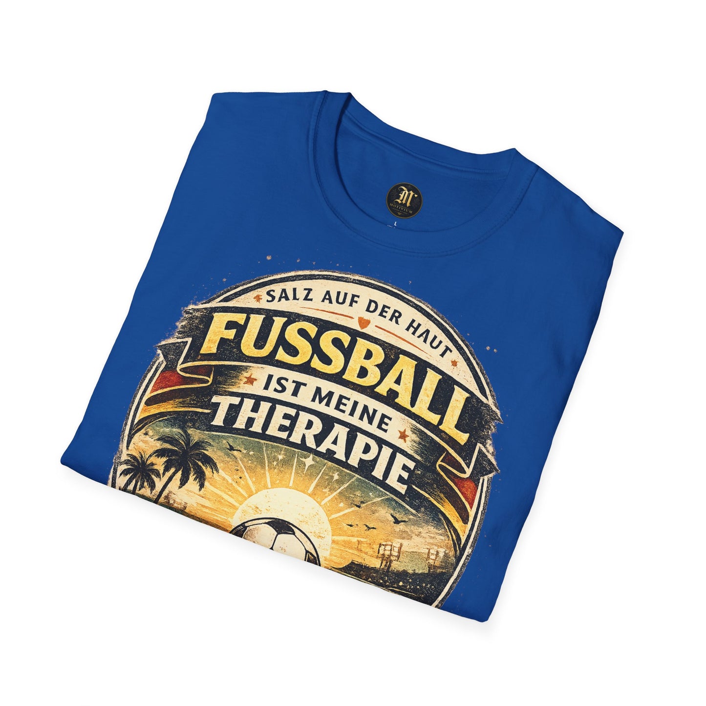 Fußball ist meine Therapie Shirt | Vintage Fußball Sommer Beach Lifestyle T-Shirt