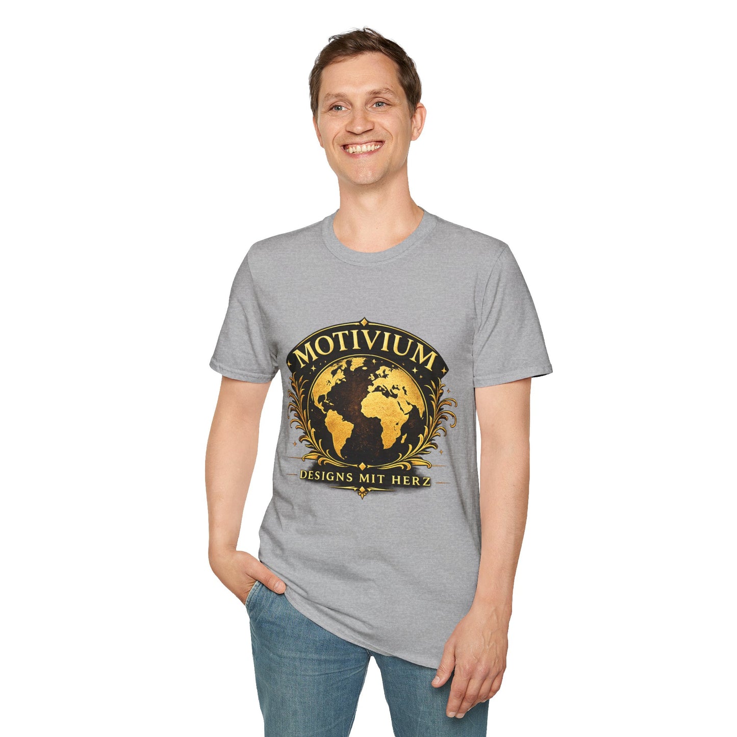 Motivium World Edition – Premium T-Shirt | Designs mit Herz