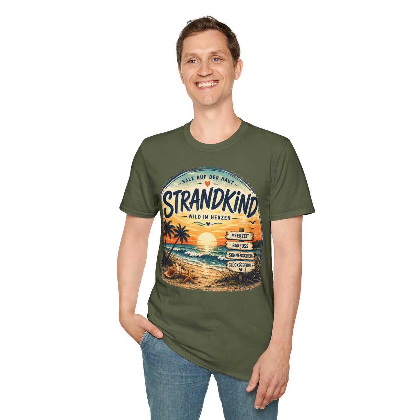 Strandkind T-Shirt – Salz auf der Haut, Wild im Herzen | Sommer & Meer Motiv