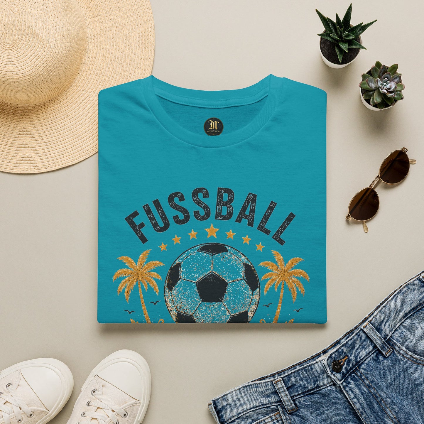 Fußball Freiheit Shirt – Vintage Fußball & Beach Lifestyle T-Shirt | Mein Leben. Mein Spiel
