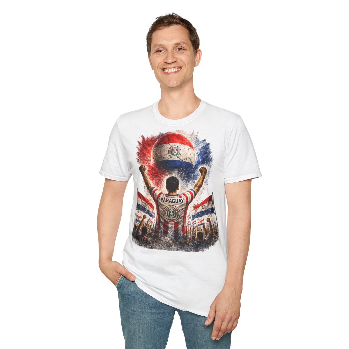 Paraguay Fußball Fan T-Shirt | Paraguay Supporter Shirt | Paraguay Fan Design | Fußball Fanartikel | Geschenk für Paraguay Fans