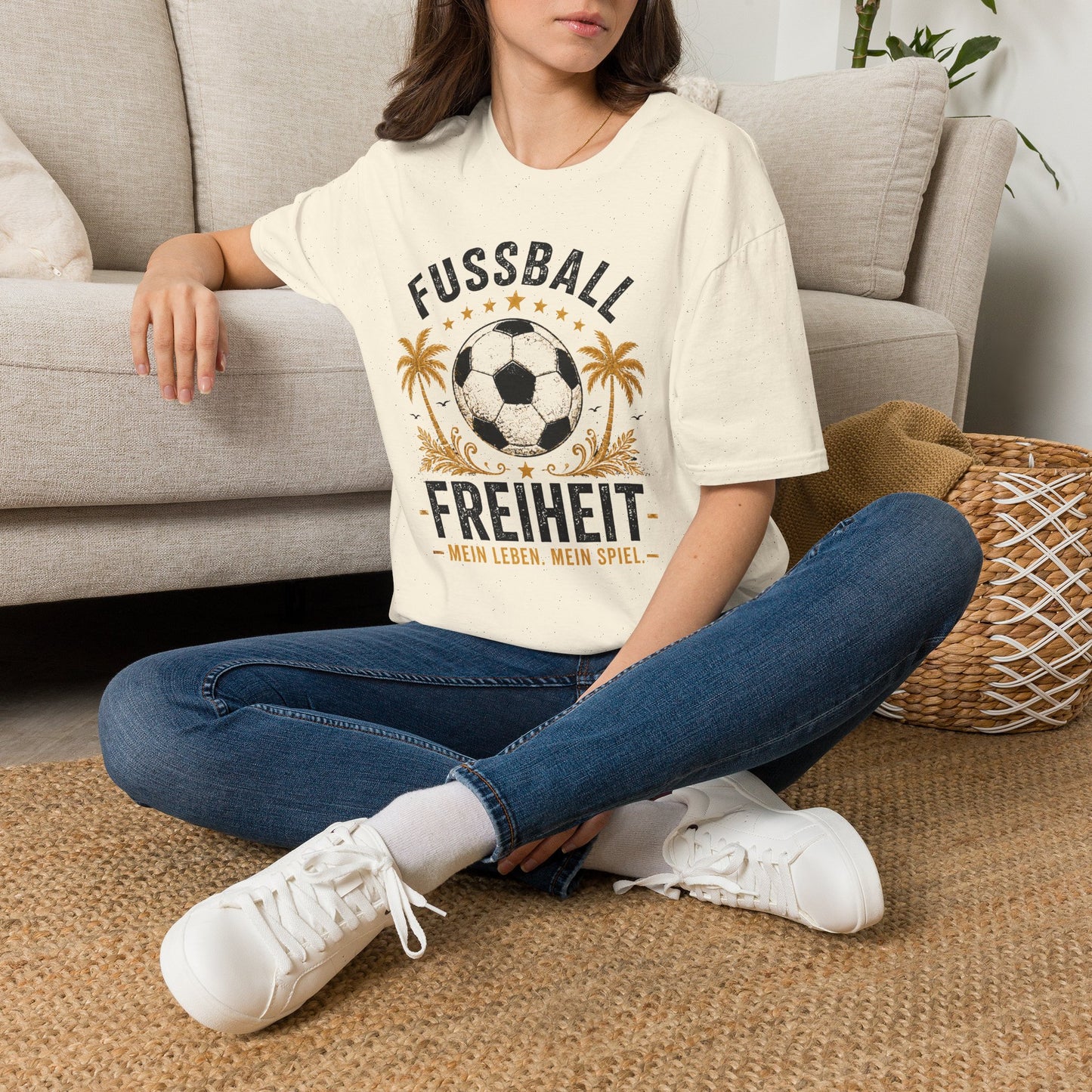 Fußball Freiheit Shirt – Vintage Fußball & Beach Lifestyle T-Shirt | Mein Leben. Mein Spiel
