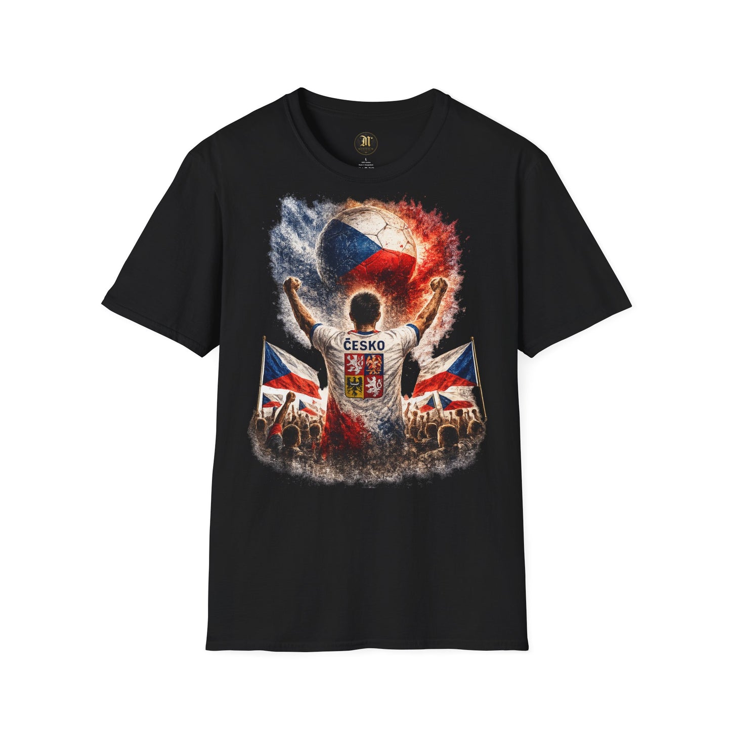 Tschechien Fußball Fan T-Shirt | Tschechien Supporter Shirt | Czech Republic Fan Design | Fußball Fanartikel | Geschenk für Tschechien Fans