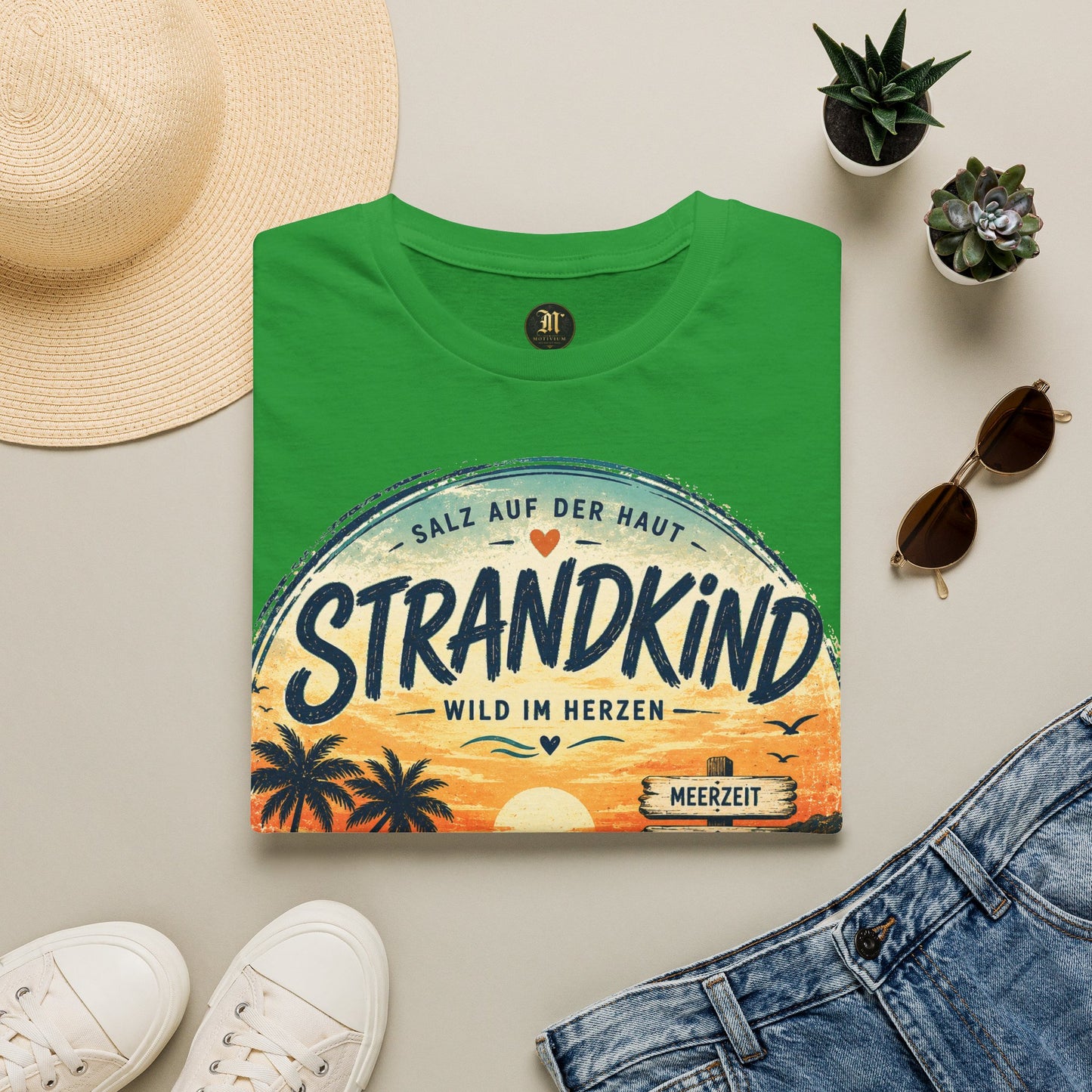 Strandkind T-Shirt – Salz auf der Haut, Wild im Herzen | Sommer & Meer Motiv
