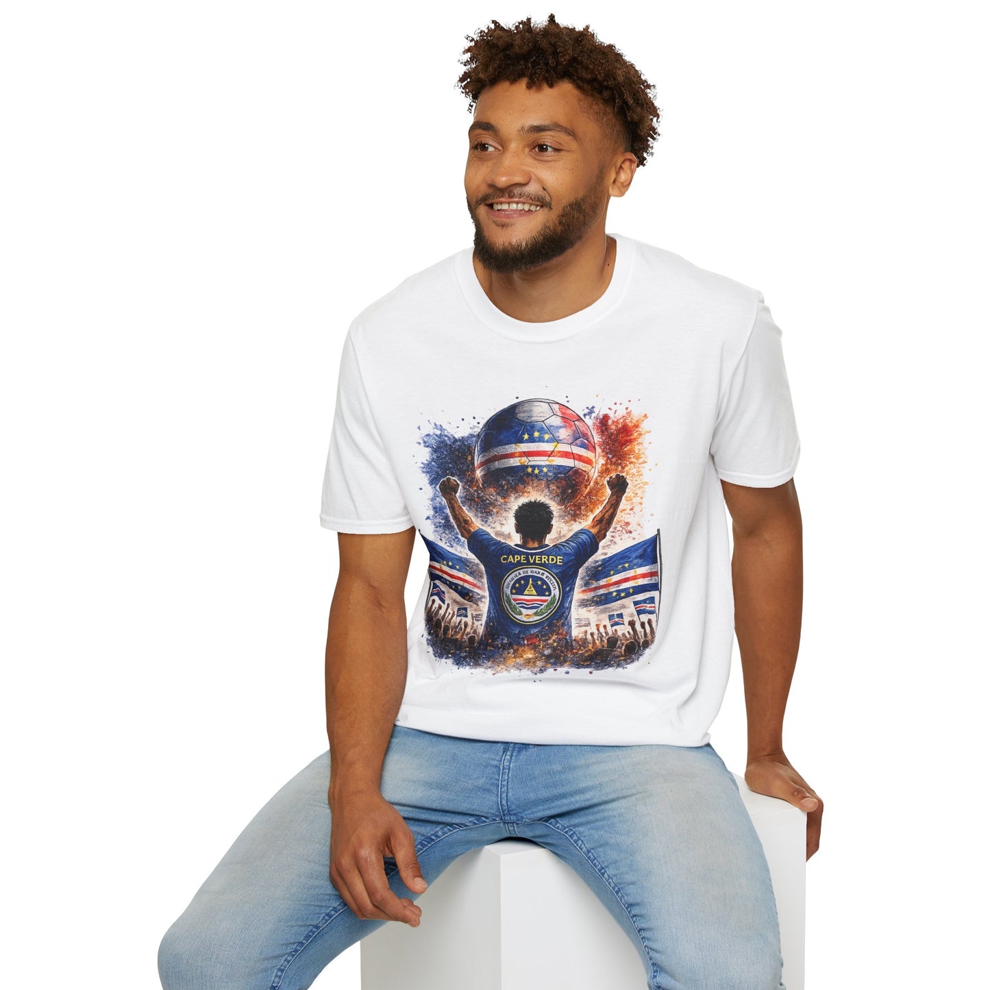 Kap Verde Fan Shirt – Cape Verde Football Supporter T-Shirt | Fußball Fan Geschenk