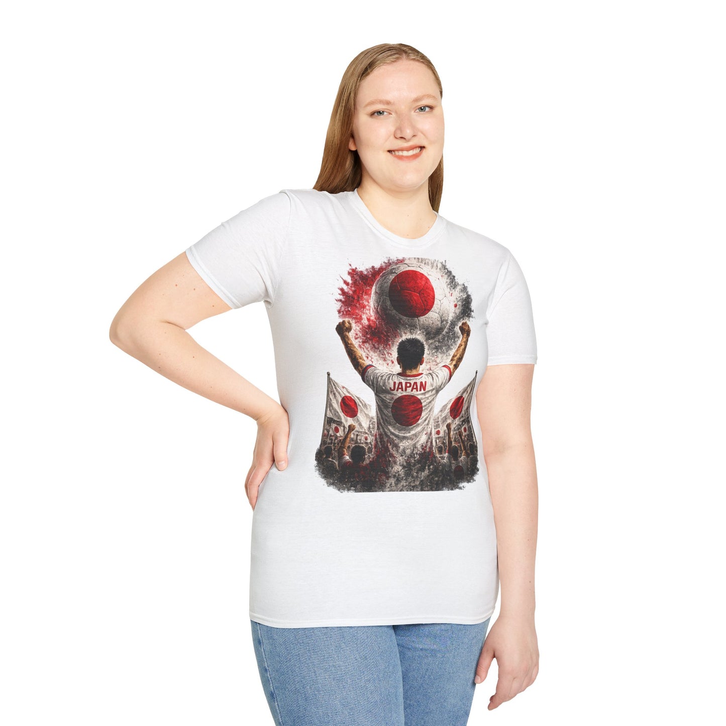 Japan Fußball Fan T-Shirt | Japan Supporter Shirt | Japan Fan Design | Fußball Fanartikel | Geschenk für Japan Fans