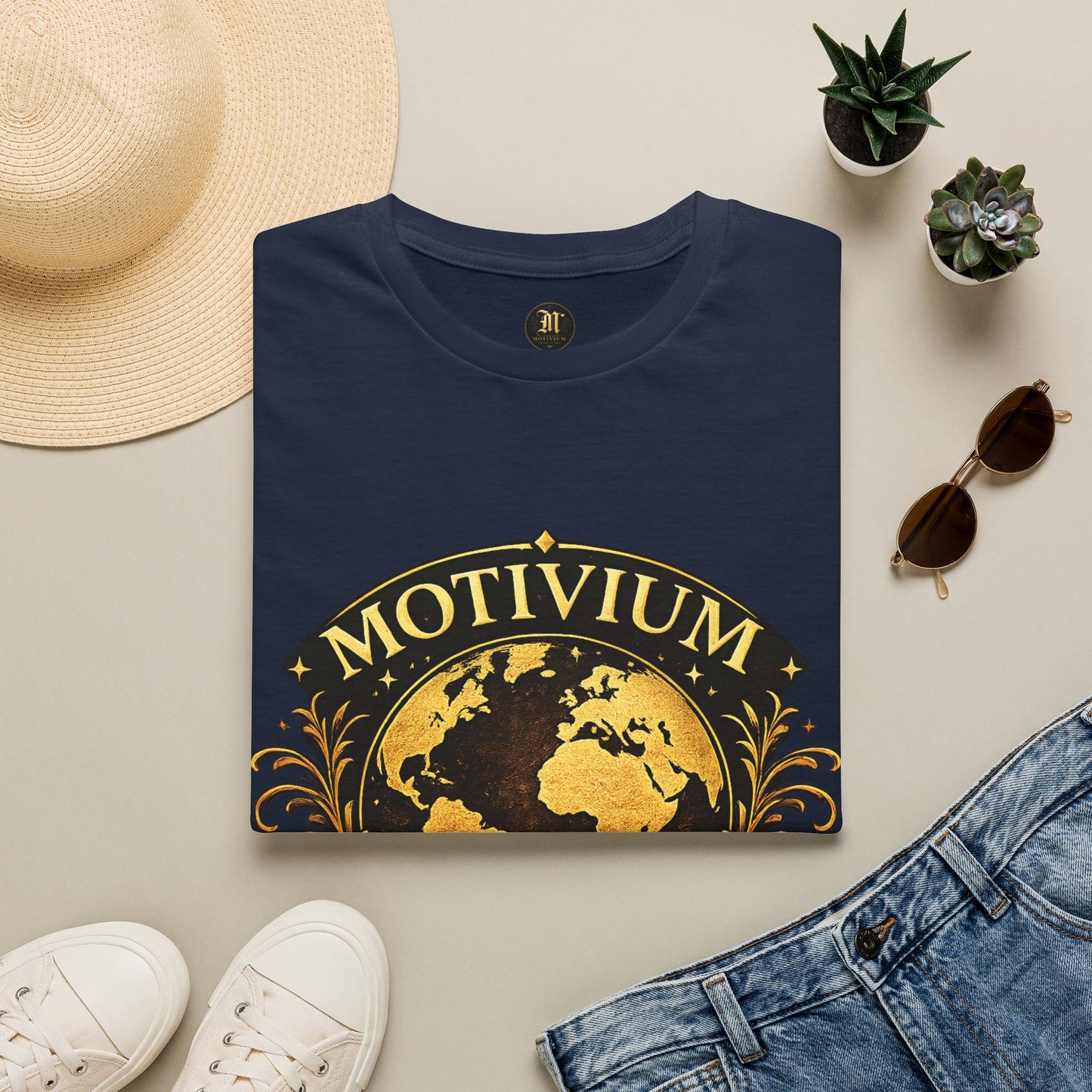 Motivium World Edition – Premium T-Shirt | Designs mit Herz