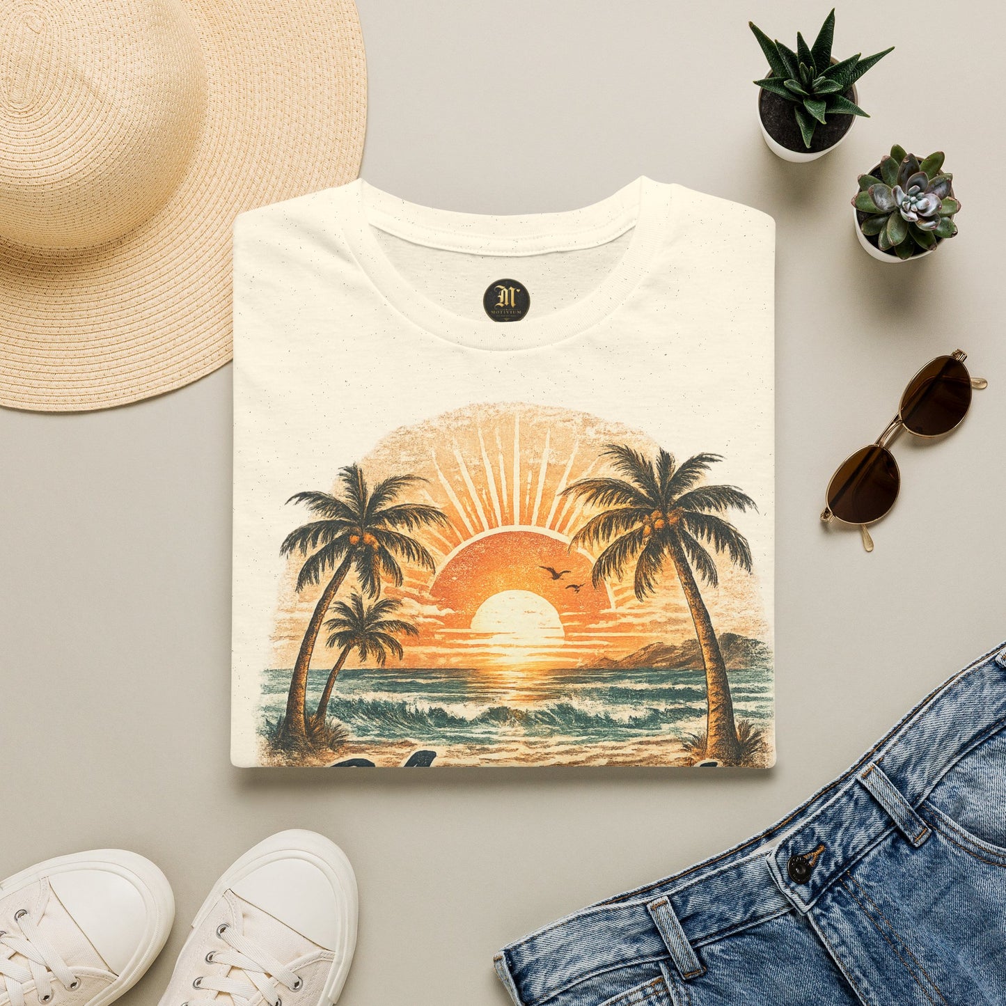 Meerzeit T-Shirt – Salz auf der Haut, Wind im Haar | Vintage Strand Shirt | Sommer Urlaub Meer Geschenk