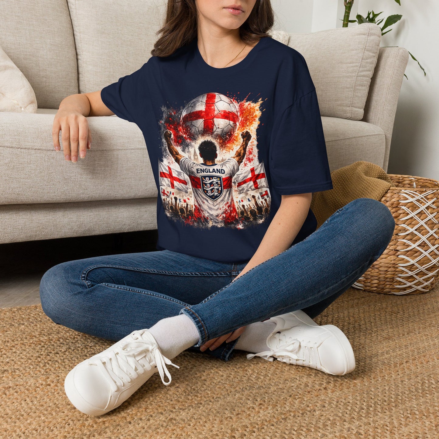 England Fan Shirt 2026 | England Football Supporter T-Shirt | Fußball Fan Geschenk