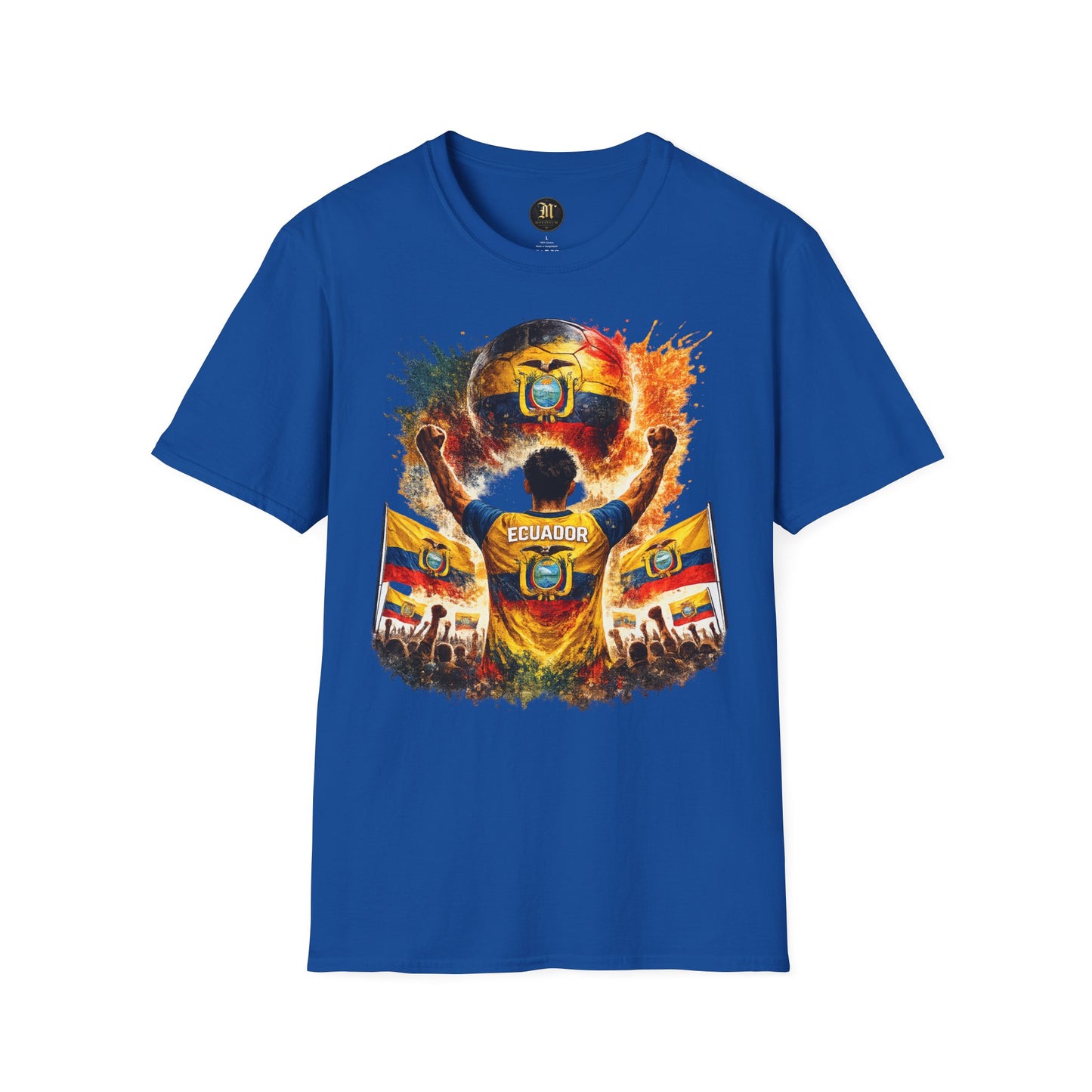 Ecuador Fußball Fan T-Shirt – Ecuador Flagge Supporter Design | Fußball Fanartikel | Geschenk für Fußballfans