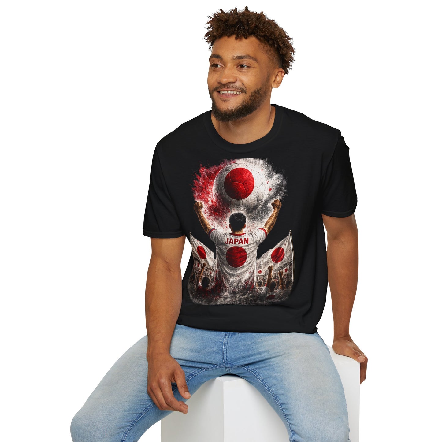 Japan Fußball Fan T-Shirt | Japan Supporter Shirt | Japan Fan Design | Fußball Fanartikel | Geschenk für Japan Fans