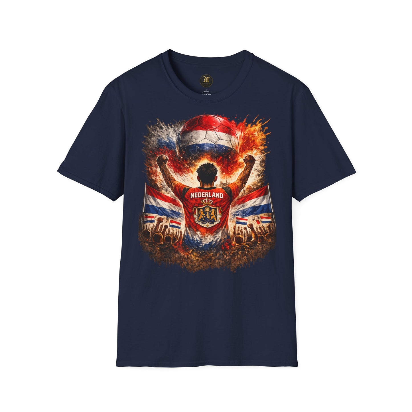 Niederlande Fußball Fan T-Shirt – Holland Flagge Supporter Design | Fußball Fanartikel | Geschenk für Fußballfans