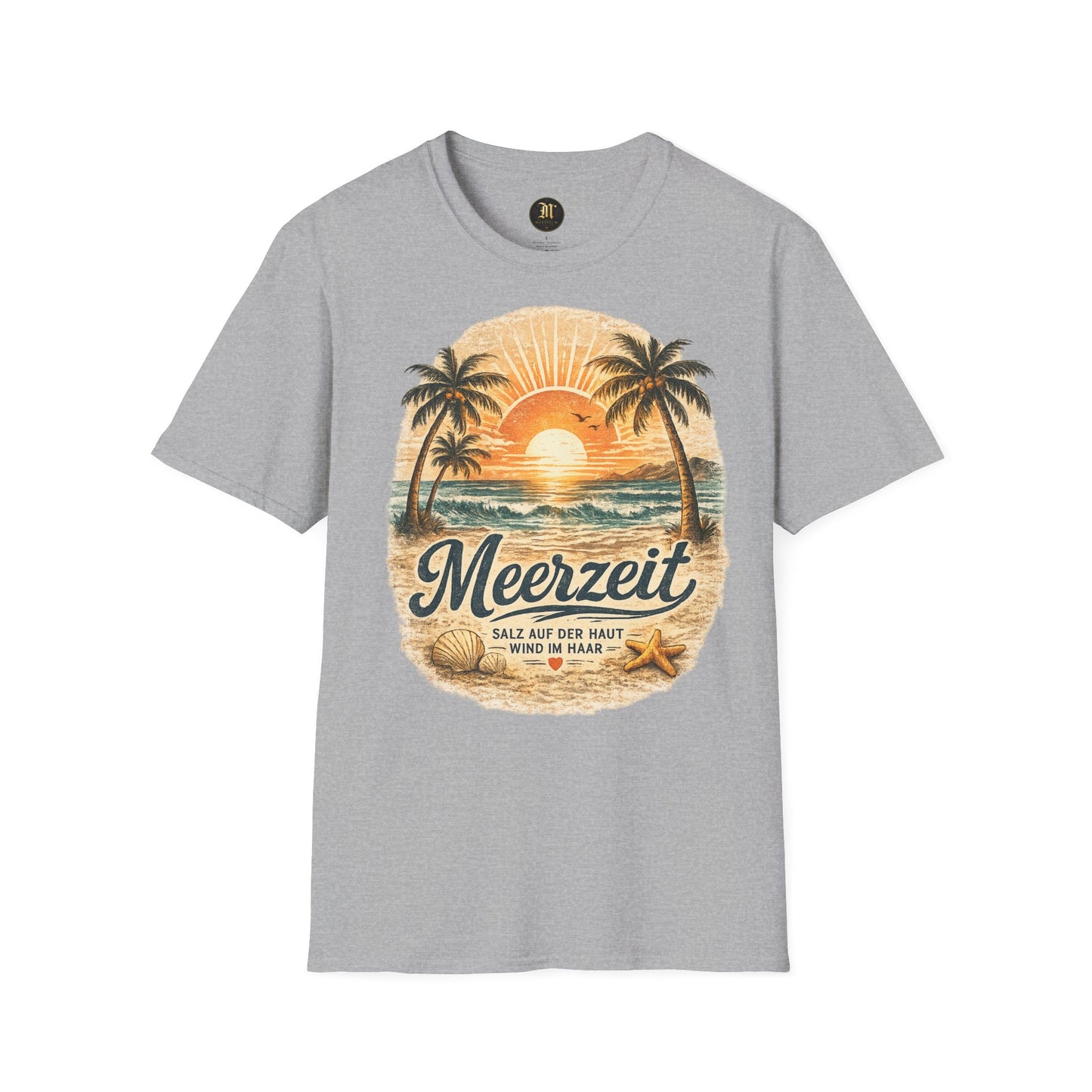 Meerzeit T-Shirt – Salz auf der Haut, Wind im Haar | Vintage Strand Shirt | Sommer Urlaub Meer Geschenk
