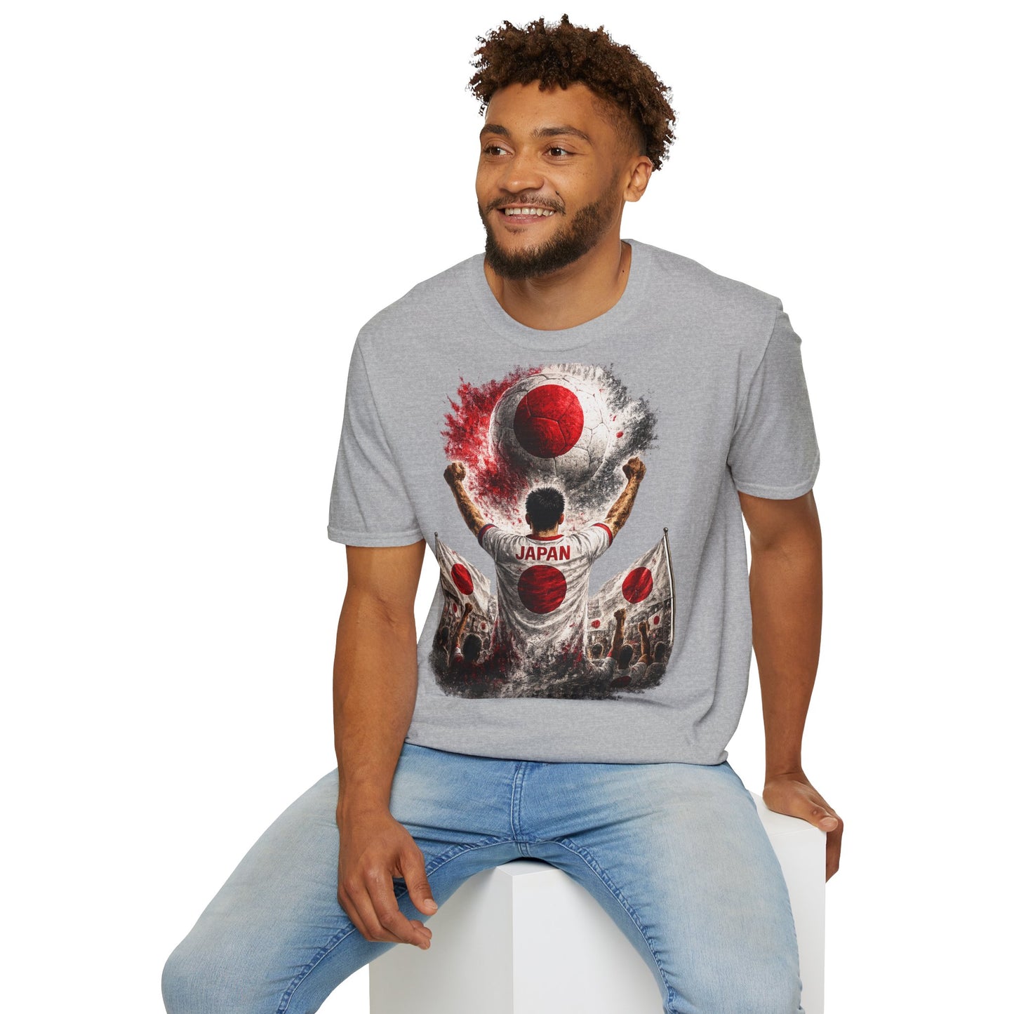 Japan Fußball Fan T-Shirt | Japan Supporter Shirt | Japan Fan Design | Fußball Fanartikel | Geschenk für Japan Fans