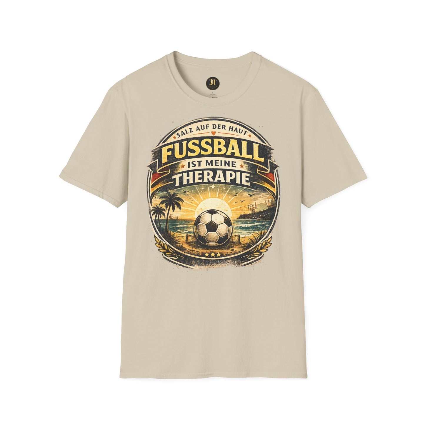 Fußball ist meine Therapie Shirt | Vintage Fußball Sommer Beach Lifestyle T-Shirt