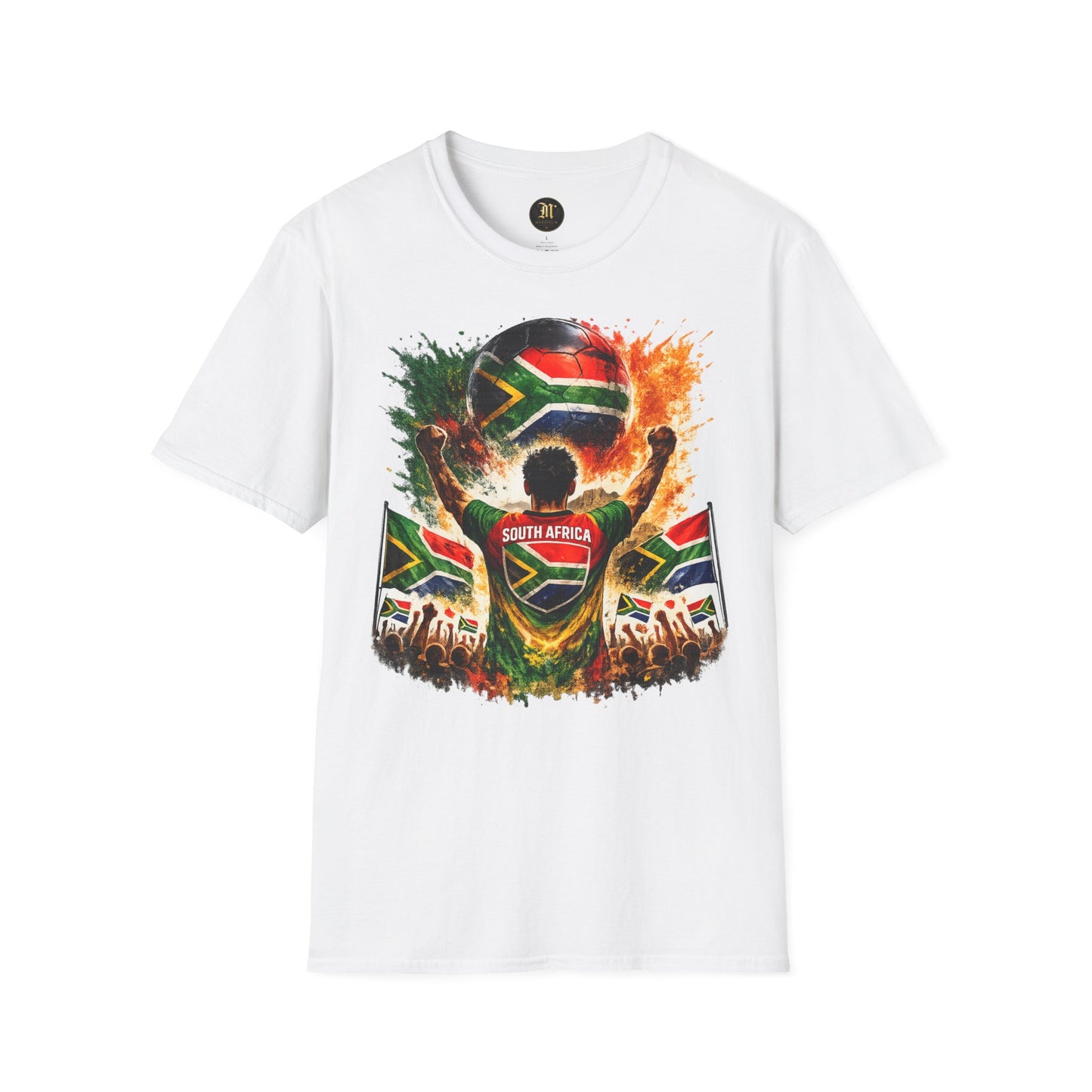Südafrika Fußball Fan T-Shirt – Südafrika Flagge Supporter Design | Fußball Fanartikel | Geschenk für Fußballfans