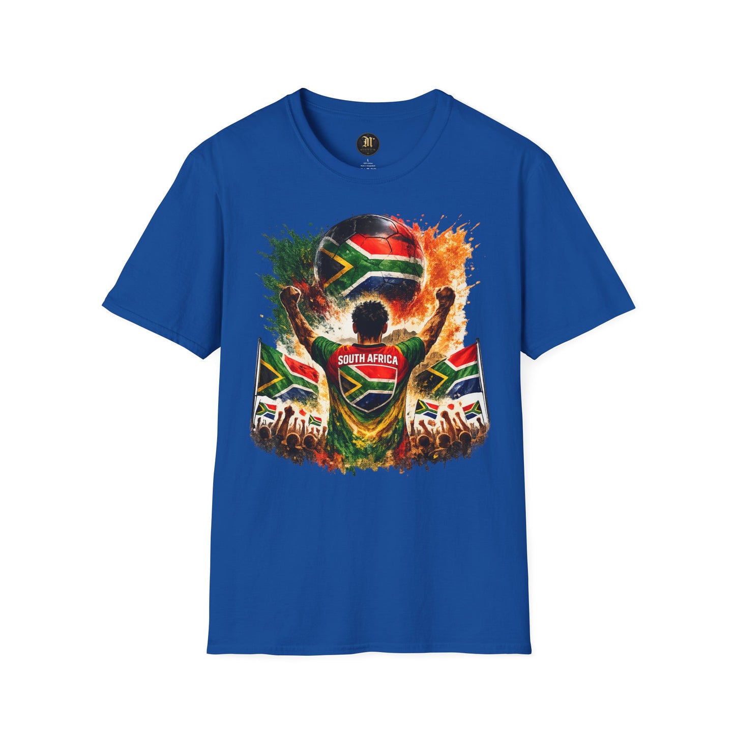 Südafrika Fußball Fan T-Shirt – Südafrika Flagge Supporter Design | Fußball Fanartikel | Geschenk für Fußballfans