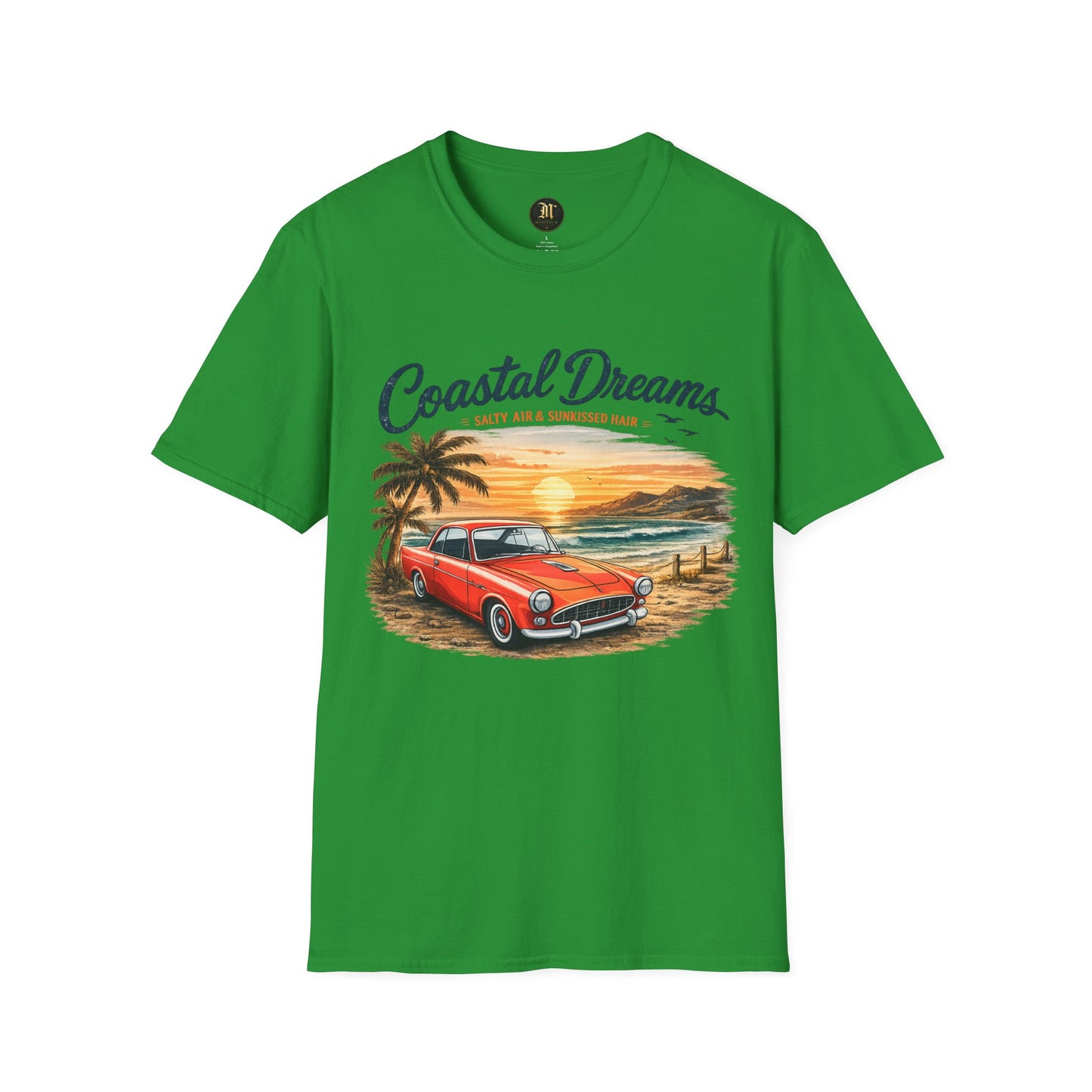 Coastal Dreams T-Shirt – Salzige Luft & Sonnengeküsstes Haar | Vintage Oldtimer Strand Motiv