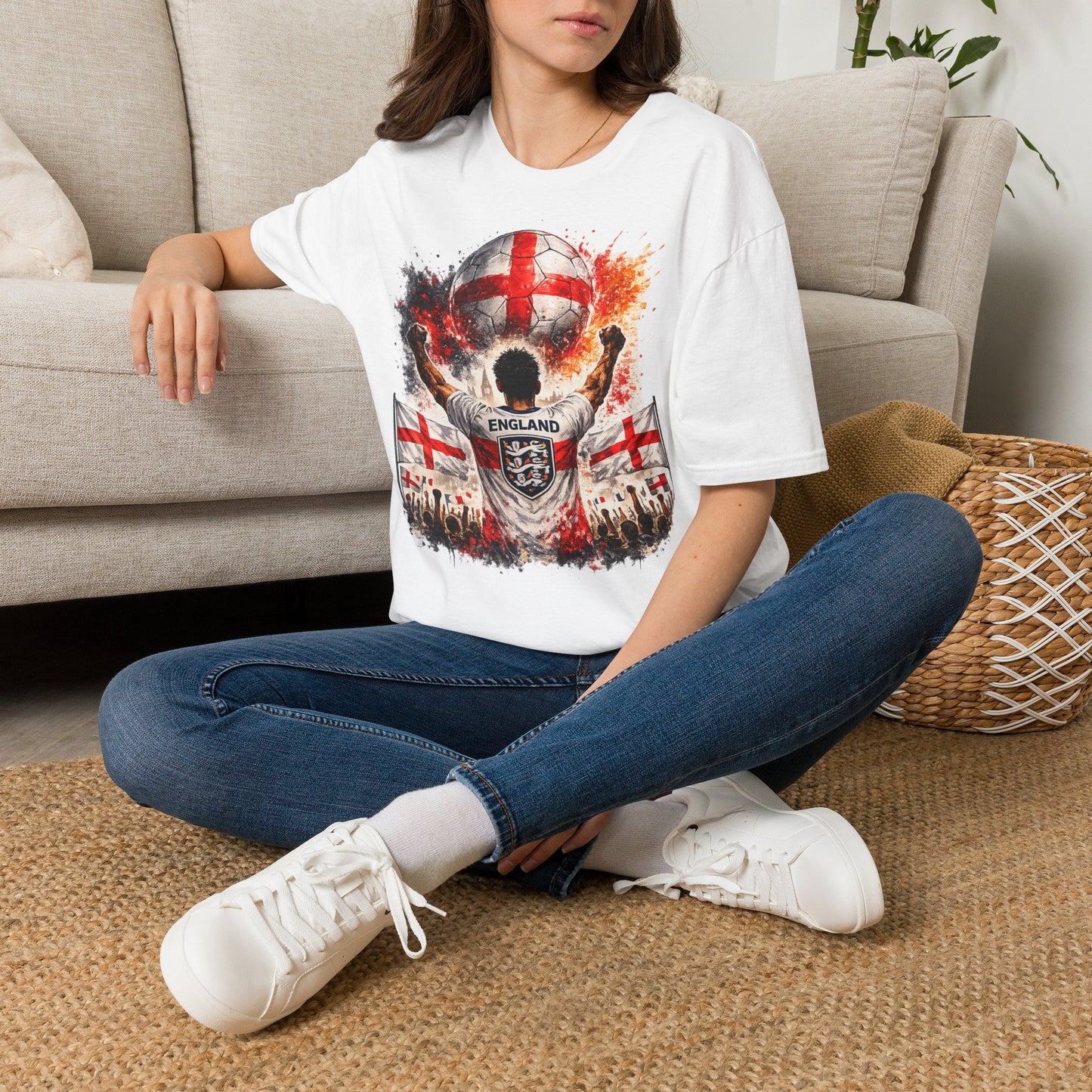 England Fan Shirt 2026 | England Football Supporter T-Shirt | Fußball Fan Geschenk