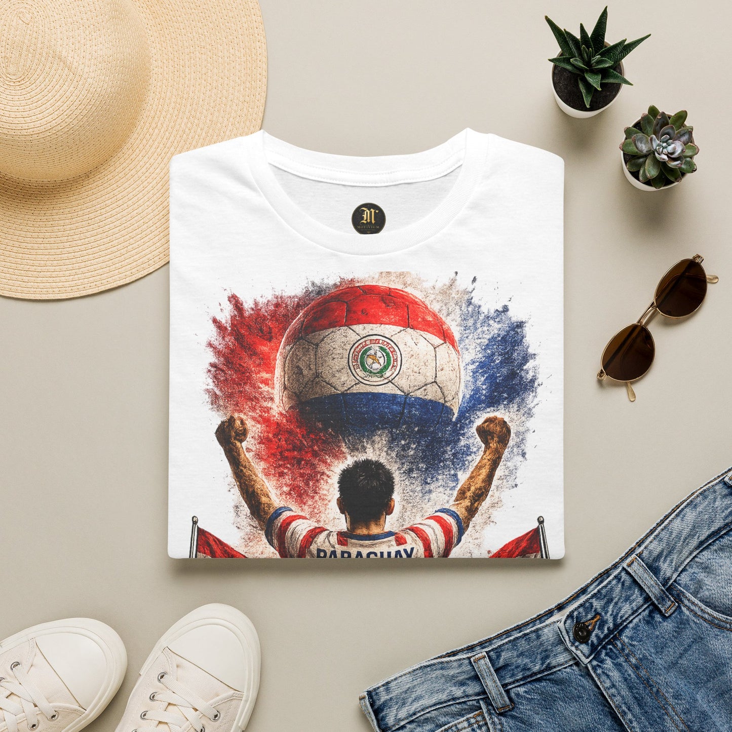 Paraguay Fußball Fan T-Shirt | Paraguay Supporter Shirt | Paraguay Fan Design | Fußball Fanartikel | Geschenk für Paraguay Fans