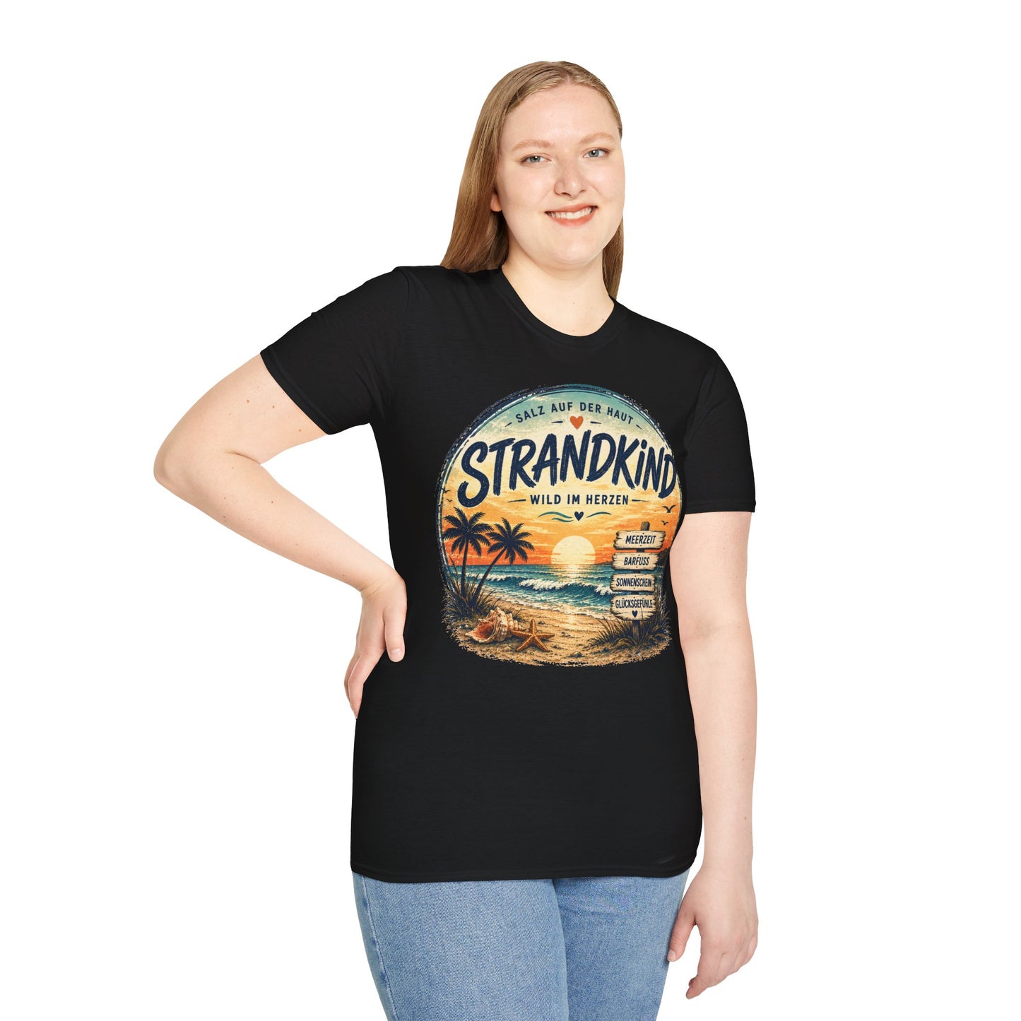 Strandkind T-Shirt – Salz auf der Haut, Wild im Herzen | Sommer & Meer Motiv