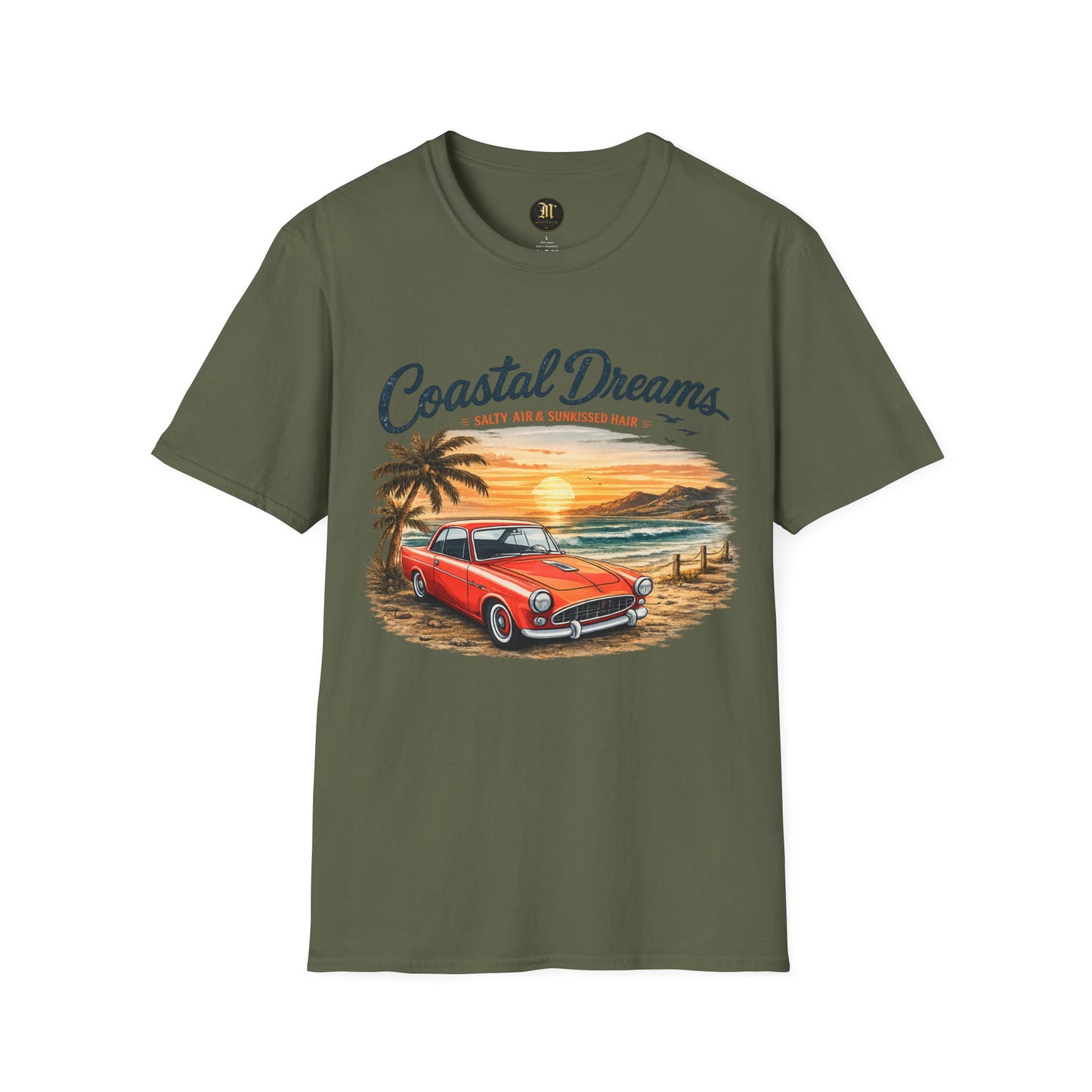 Coastal Dreams T-Shirt – Salzige Luft & Sonnengeküsstes Haar | Vintage Oldtimer Strand Motiv