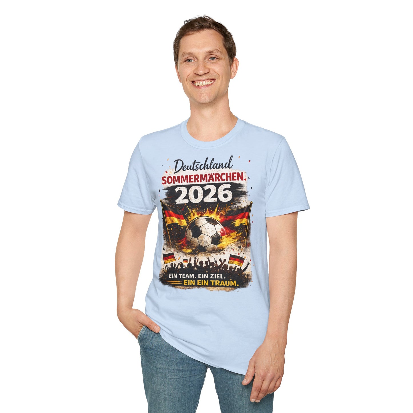 Deutschland Sommermärchen 2026 T-Shirt – Fußball Fan Shirt | Ein Team. Ein Ziel. Ein Traum.