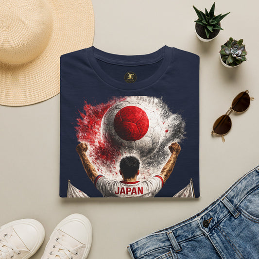 Japan Fußball Fan T-Shirt | Japan Supporter Shirt | Japan Fan Design | Fußball Fanartikel | Geschenk für Japan Fans