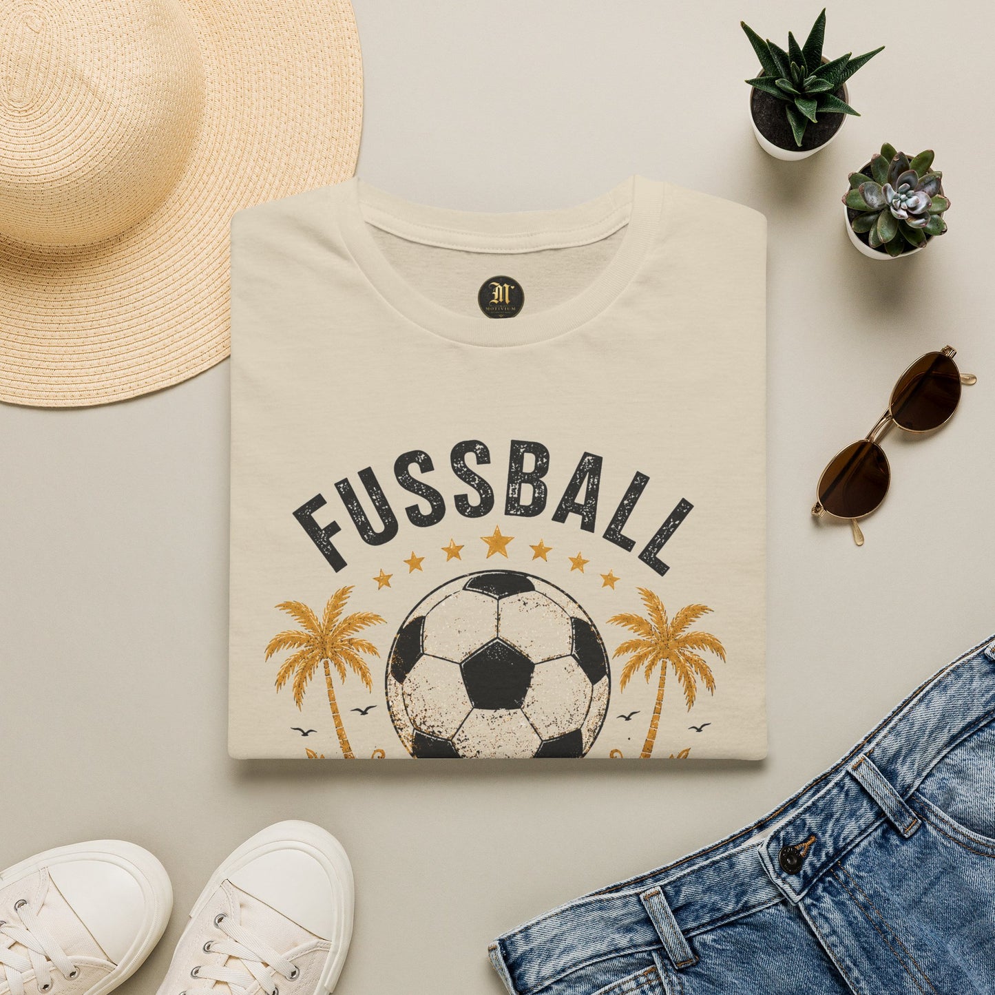Fußball Freiheit Shirt – Vintage Fußball & Beach Lifestyle T-Shirt | Mein Leben. Mein Spiel