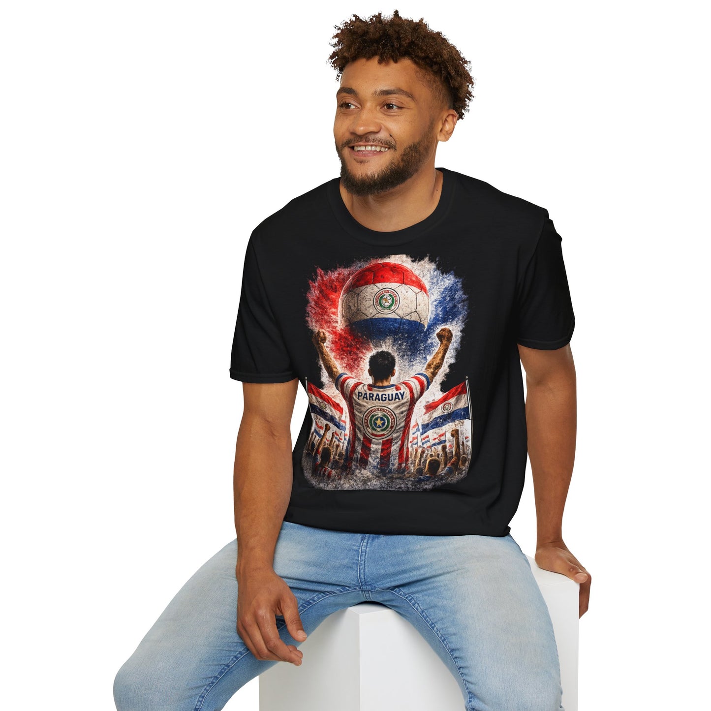 Paraguay Fußball Fan T-Shirt | Paraguay Supporter Shirt | Paraguay Fan Design | Fußball Fanartikel | Geschenk für Paraguay Fans