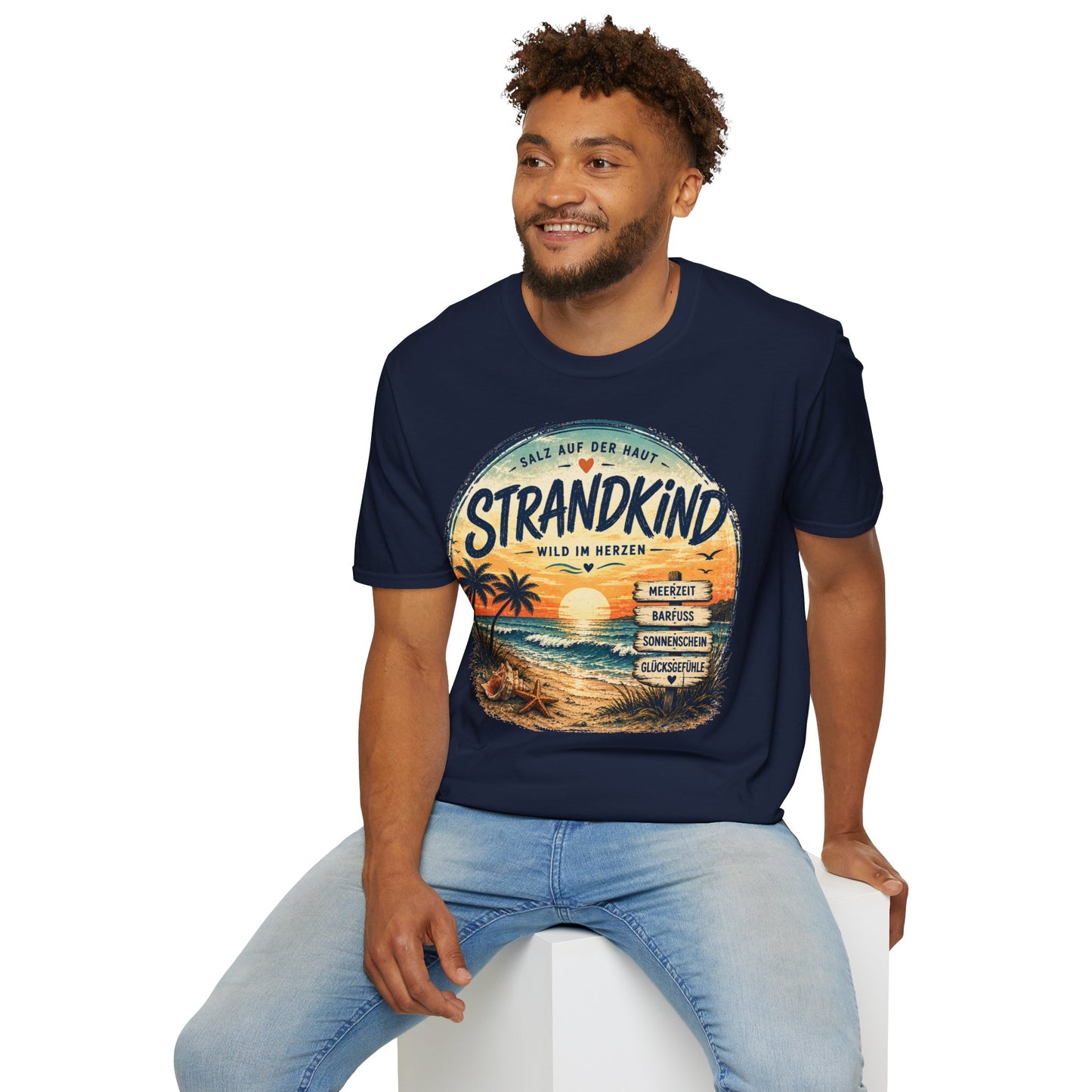 Strandkind T-Shirt – Salz auf der Haut, Wild im Herzen | Sommer & Meer Motiv