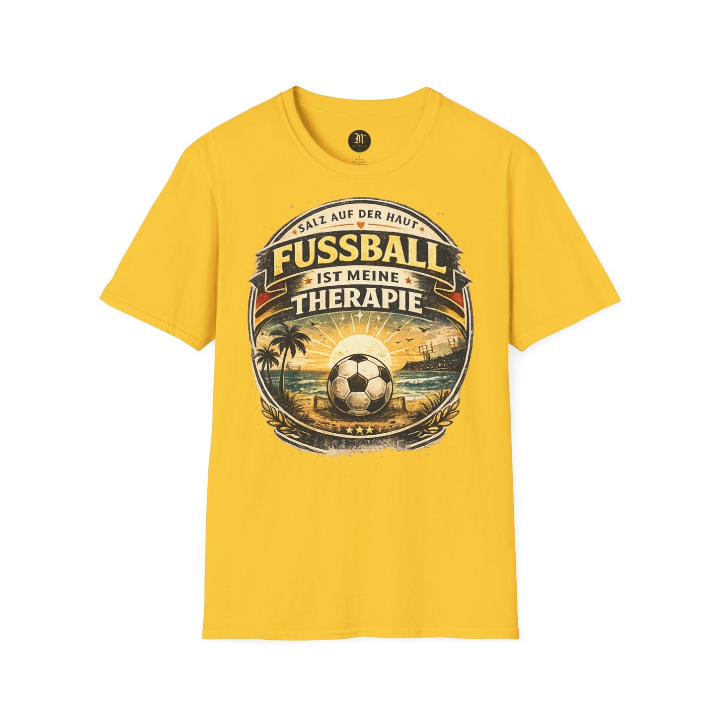 Fußball ist meine Therapie Shirt | Vintage Fußball Sommer Beach Lifestyle T-Shirt