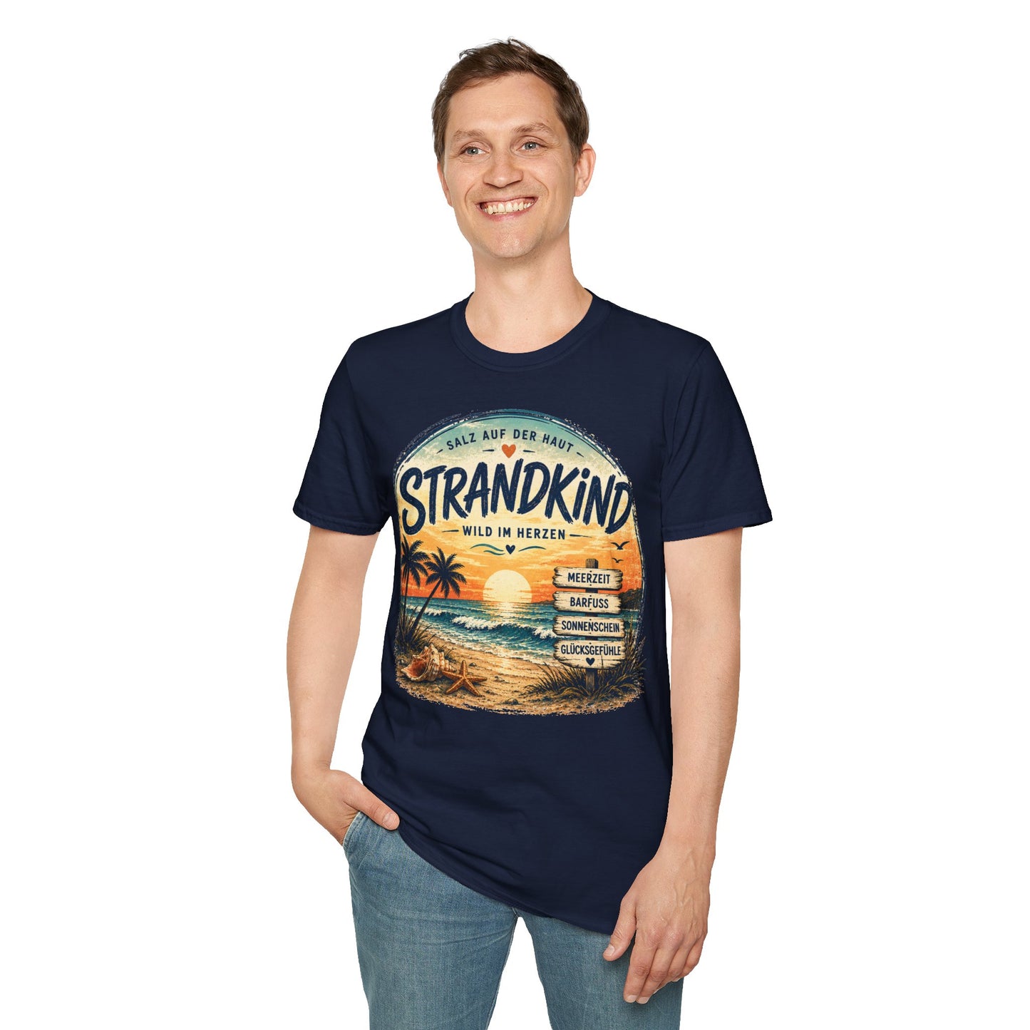Strandkind T-Shirt – Salz auf der Haut, Wild im Herzen | Sommer & Meer Motiv