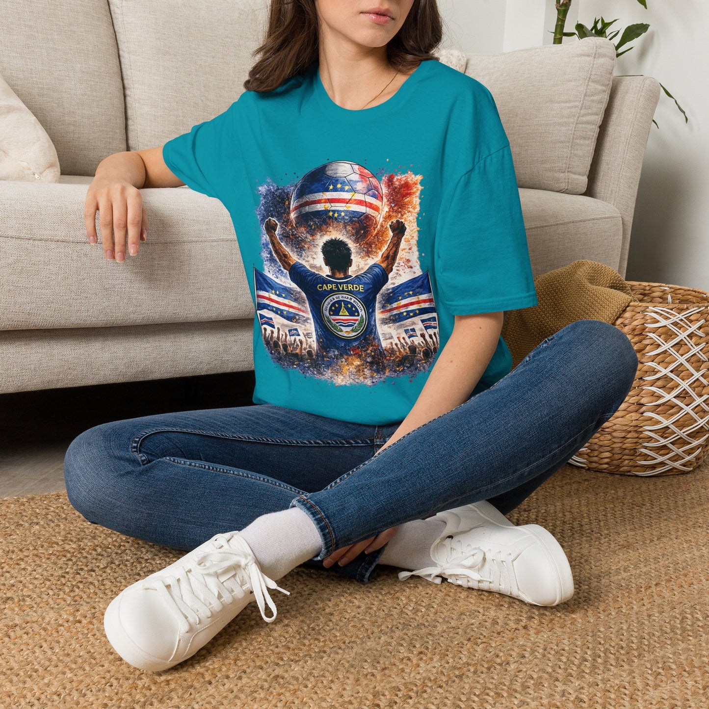 Kap Verde Fan Shirt – Cape Verde Football Supporter T-Shirt | Fußball Fan Geschenk
