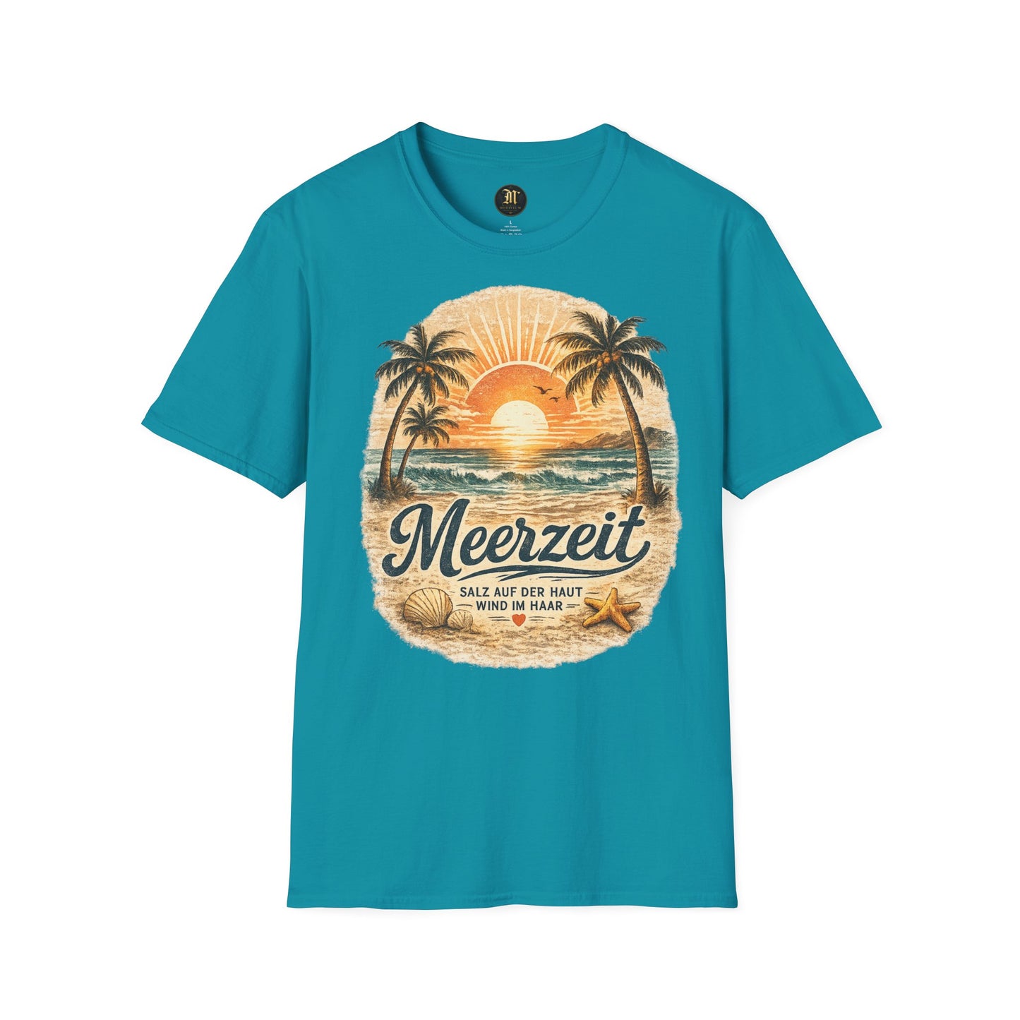 Meerzeit T-Shirt – Salz auf der Haut, Wind im Haar | Vintage Strand Shirt | Sommer Urlaub Meer Geschenk
