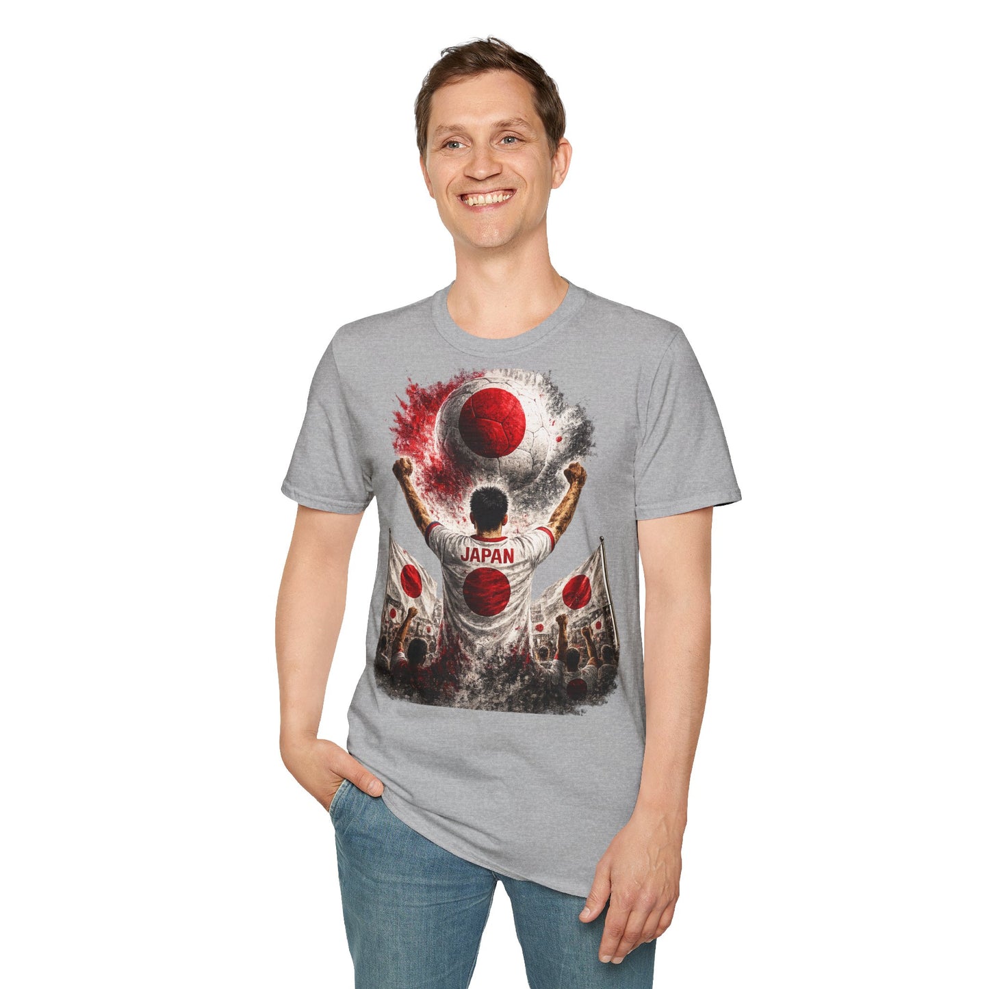Japan Fußball Fan T-Shirt | Japan Supporter Shirt | Japan Fan Design | Fußball Fanartikel | Geschenk für Japan Fans