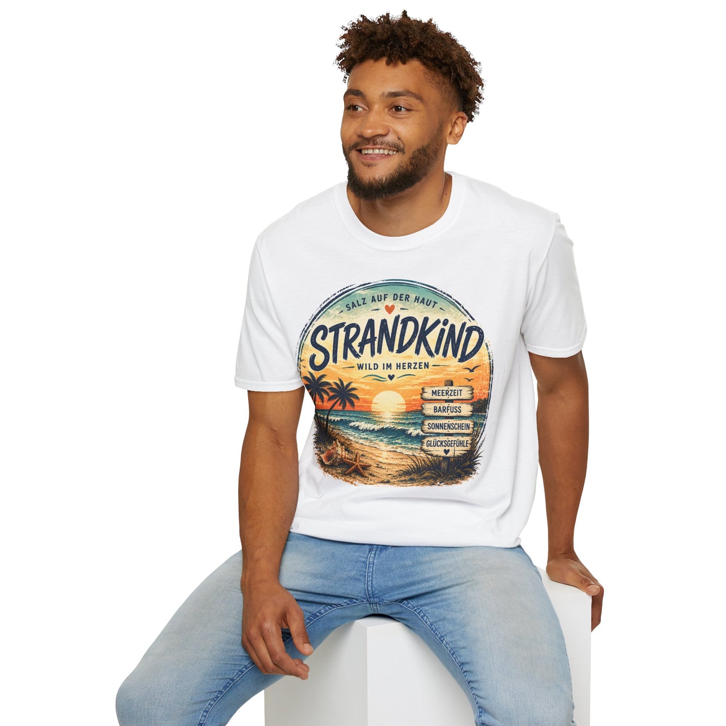 Strandkind T-Shirt – Salz auf der Haut, Wild im Herzen | Sommer & Meer Motiv