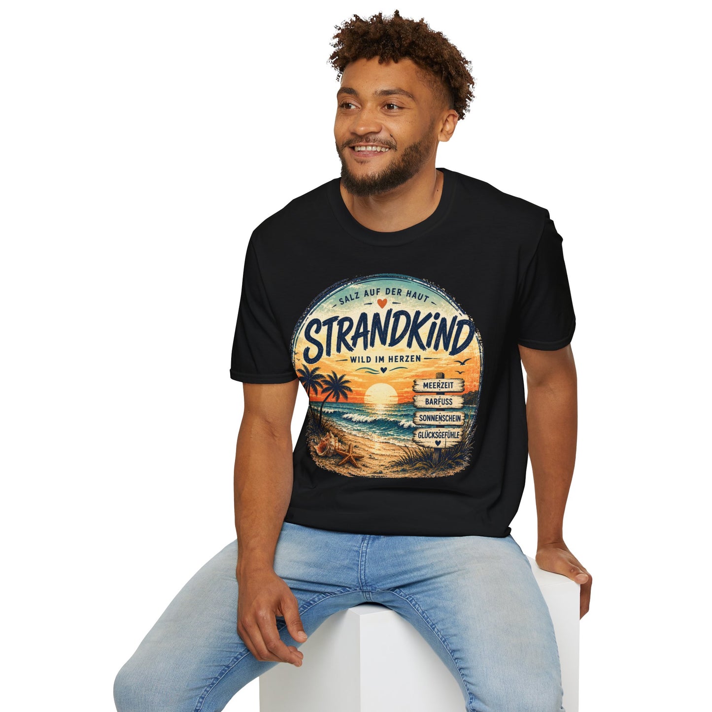 Strandkind T-Shirt – Salz auf der Haut, Wild im Herzen | Sommer & Meer Motiv