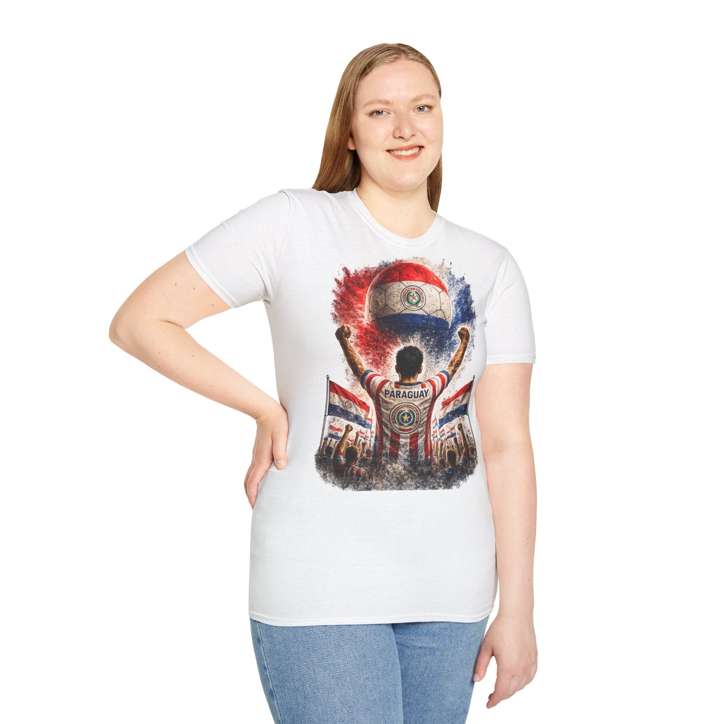 Paraguay Fußball Fan T-Shirt | Paraguay Supporter Shirt | Paraguay Fan Design | Fußball Fanartikel | Geschenk für Paraguay Fans