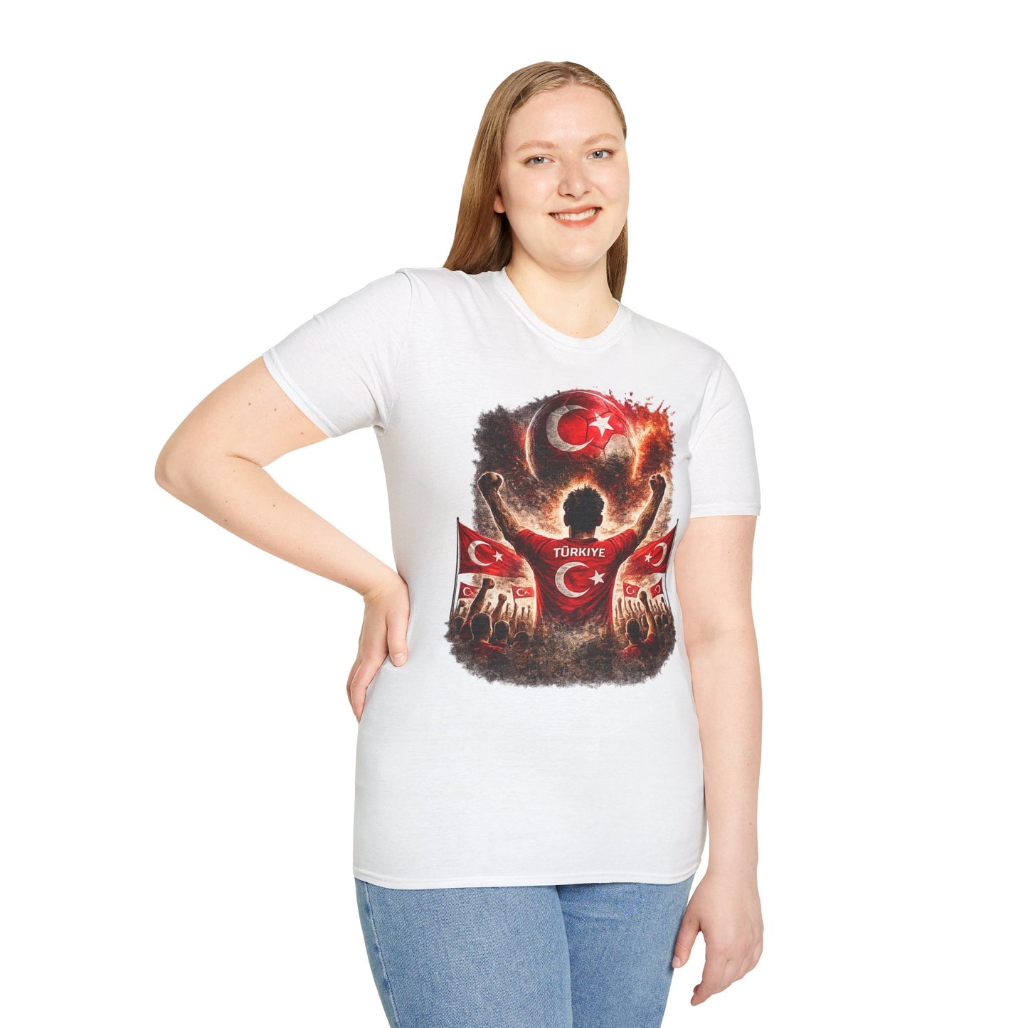 Türkei Fußball Fan T-Shirt – Türkei Flagge Supporter Design | Türkiye Fußball Fanartikel | Geschenk für Fußballfans