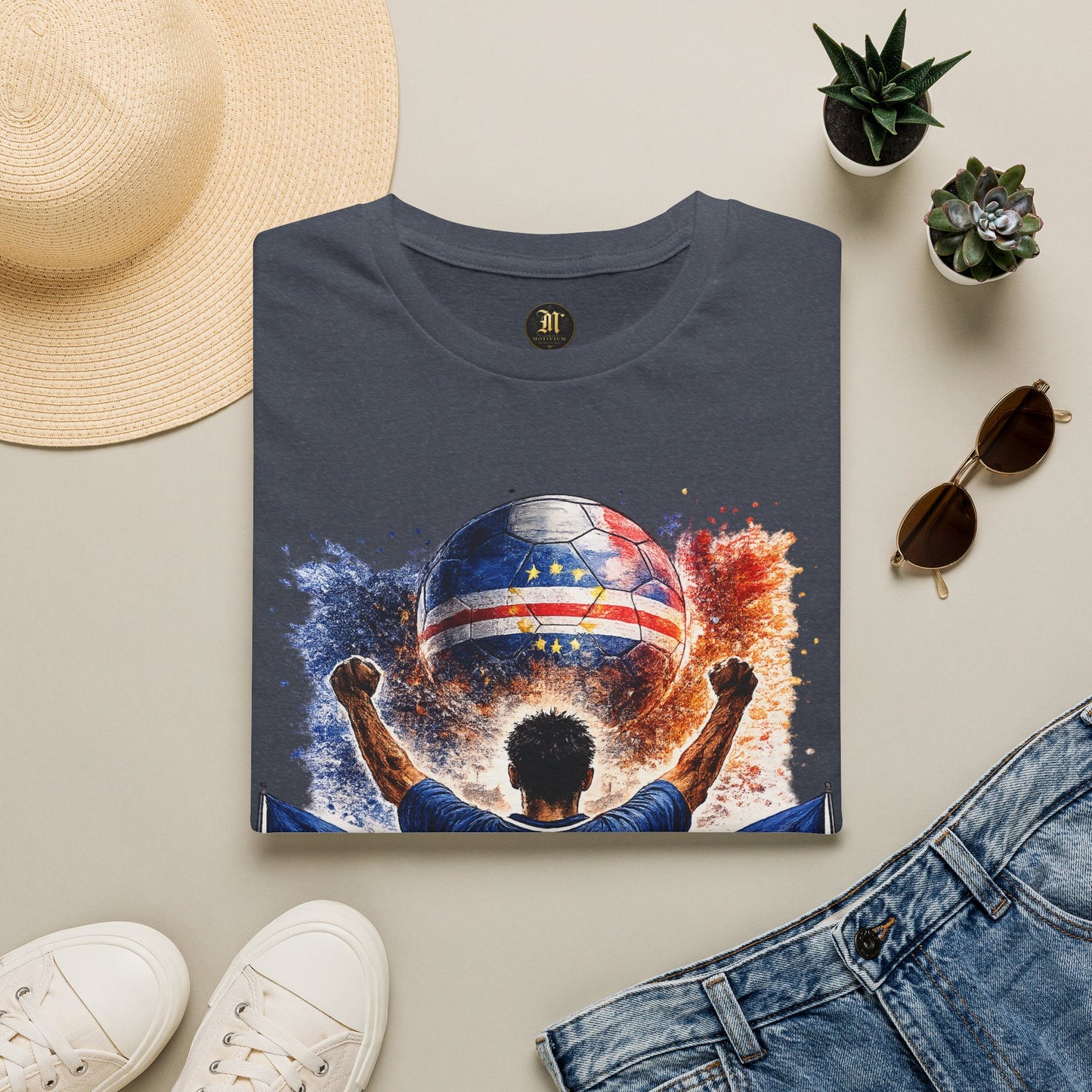 Kap Verde Fan Shirt – Cape Verde Football Supporter T-Shirt | Fußball Fan Geschenk